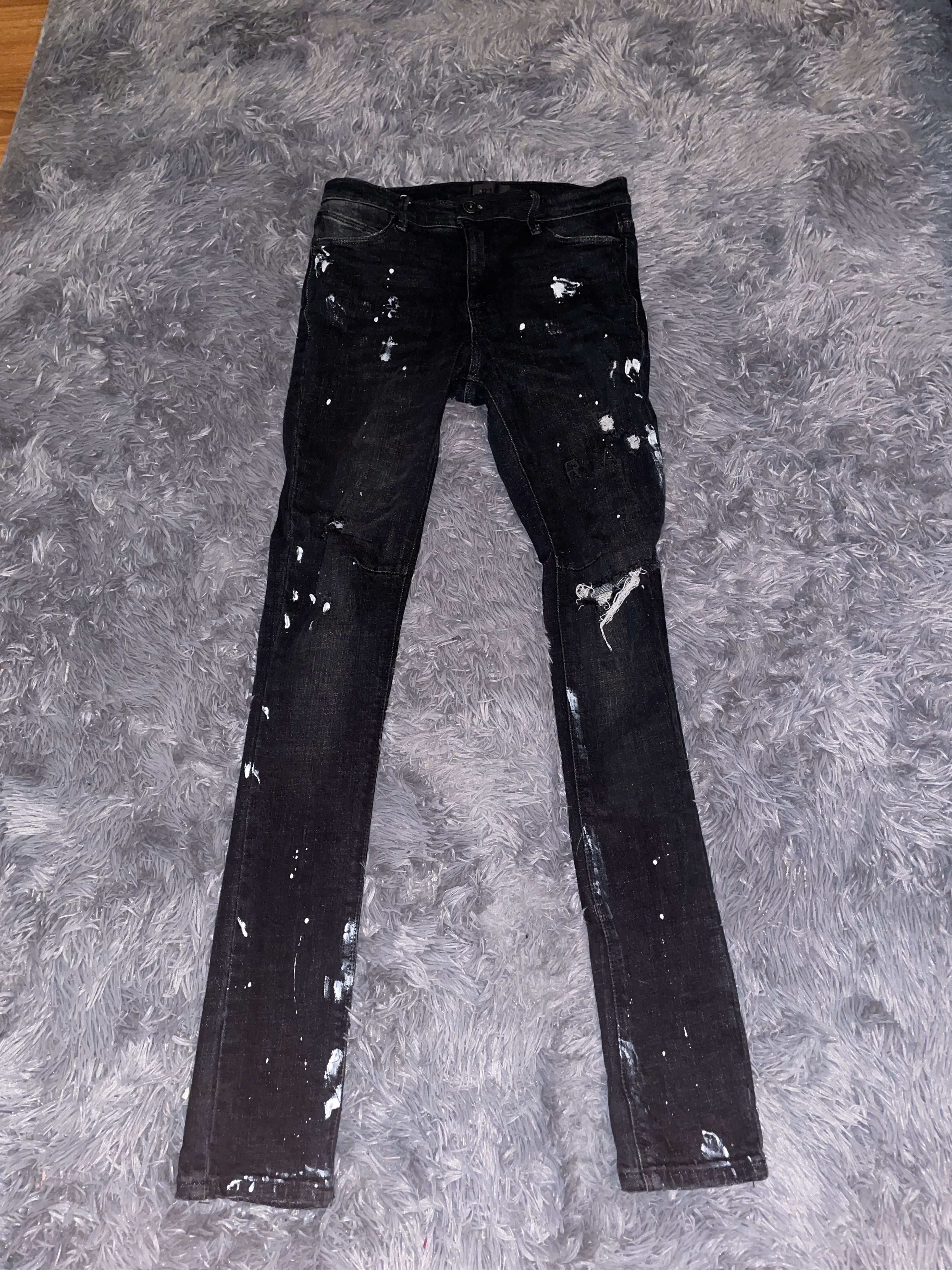 Rta RTA Clayton Charcoal Acid Wash Skinny Jeans | Grailed