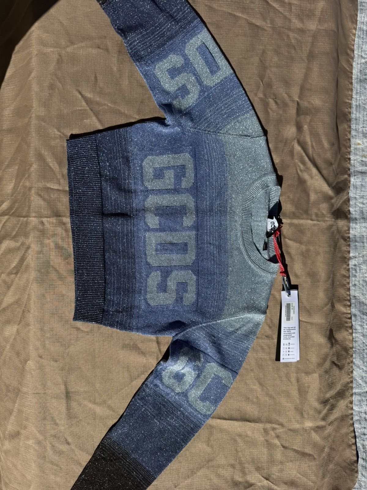 GCDS GCDS Lurex Degrade Logo Cropped Sweater Size S / US 4 / IT 40 - 1 Thumbnail