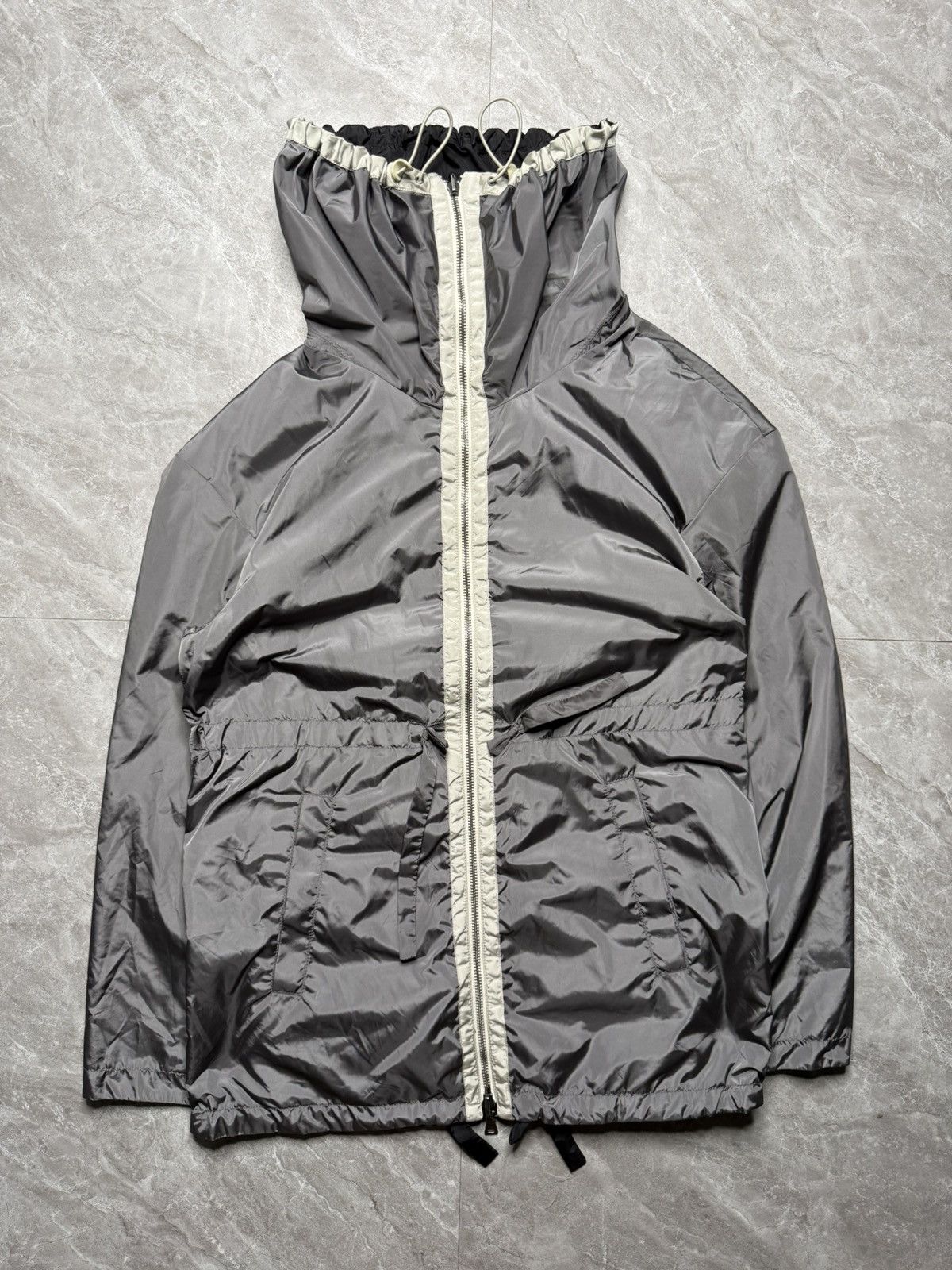 Prada Prada S/S 11 Reversible Nylon Highneck Jacket Size XS / US 0-2 / IT 36-38 - 1 Thumbnail