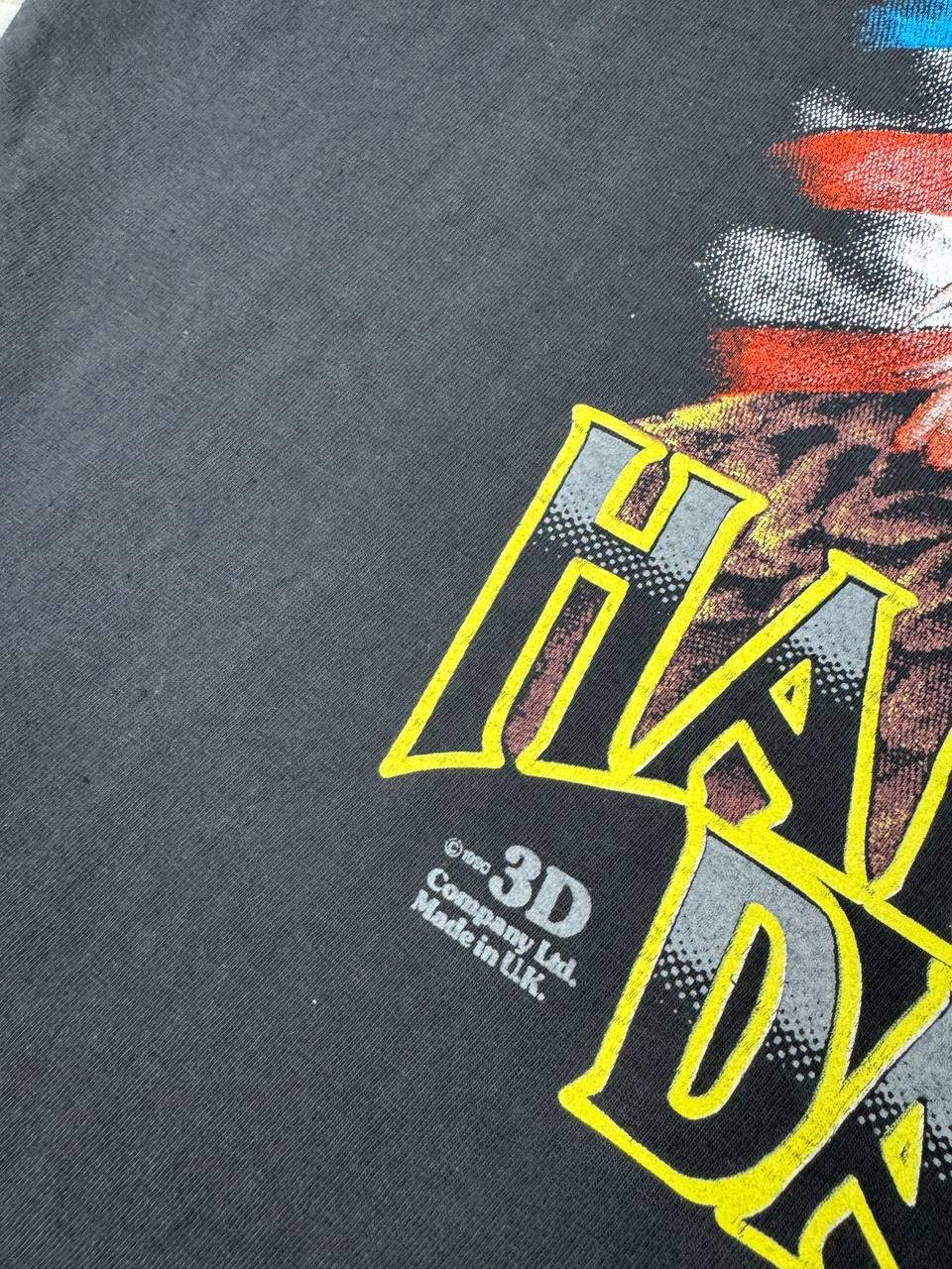 Harley Davidson 1990 Vintage Harley Davidson 3D Emblem Eagle T-Shirt Size US XXL / EU 58 / 5 - 6 Thumbnail