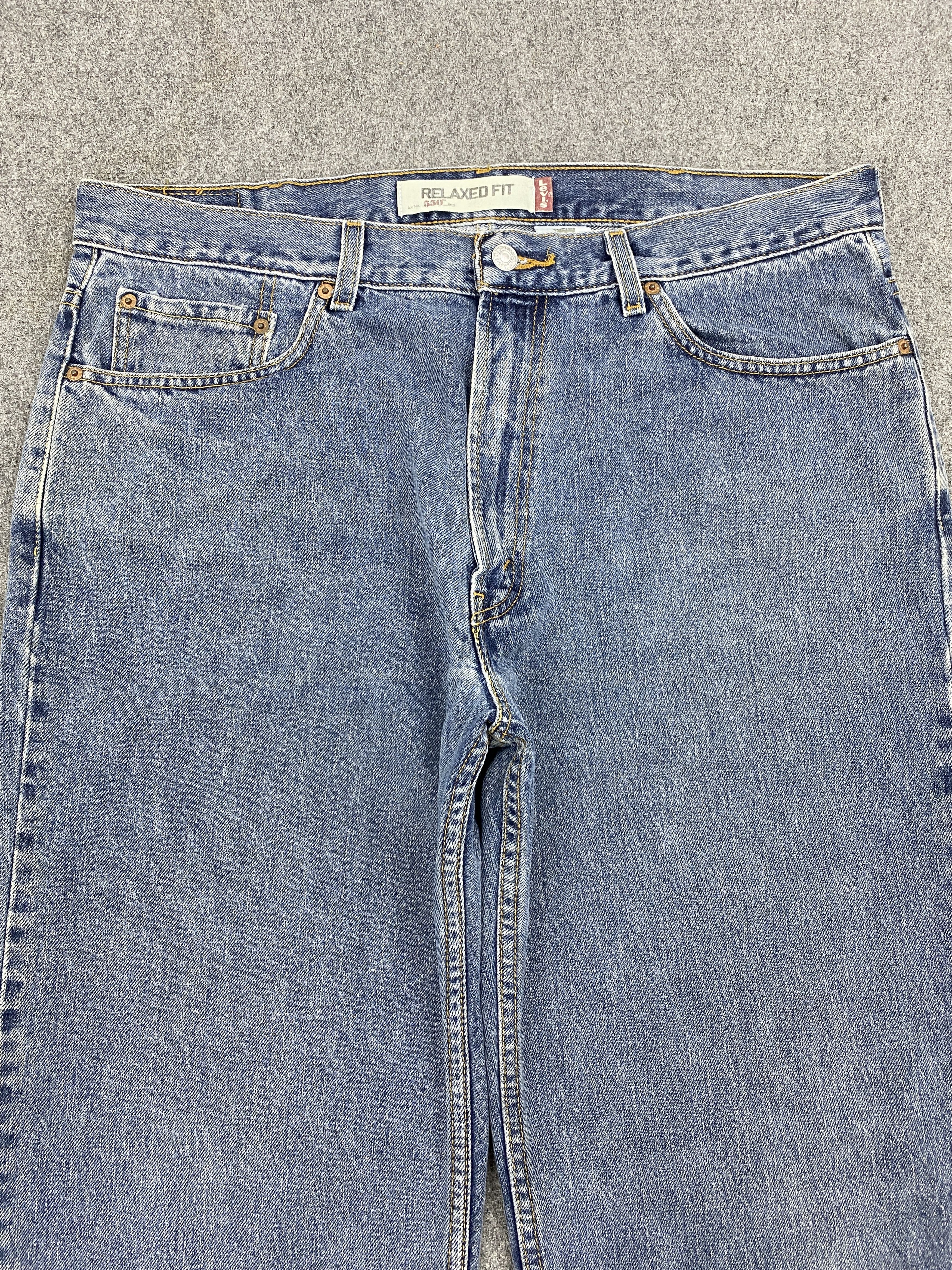 Levi's × Vintage Vintage Levis 550 Blue Denim Jeans Size US 39 - 2 Thumbnail
