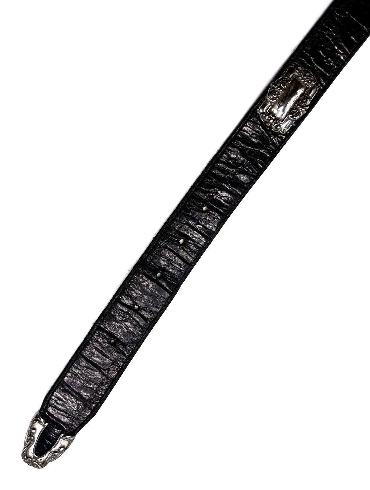 Brighton Brighton Leather Belt w/ Ornate Silver Hardware Size ONE SIZE - 6 Thumbnail