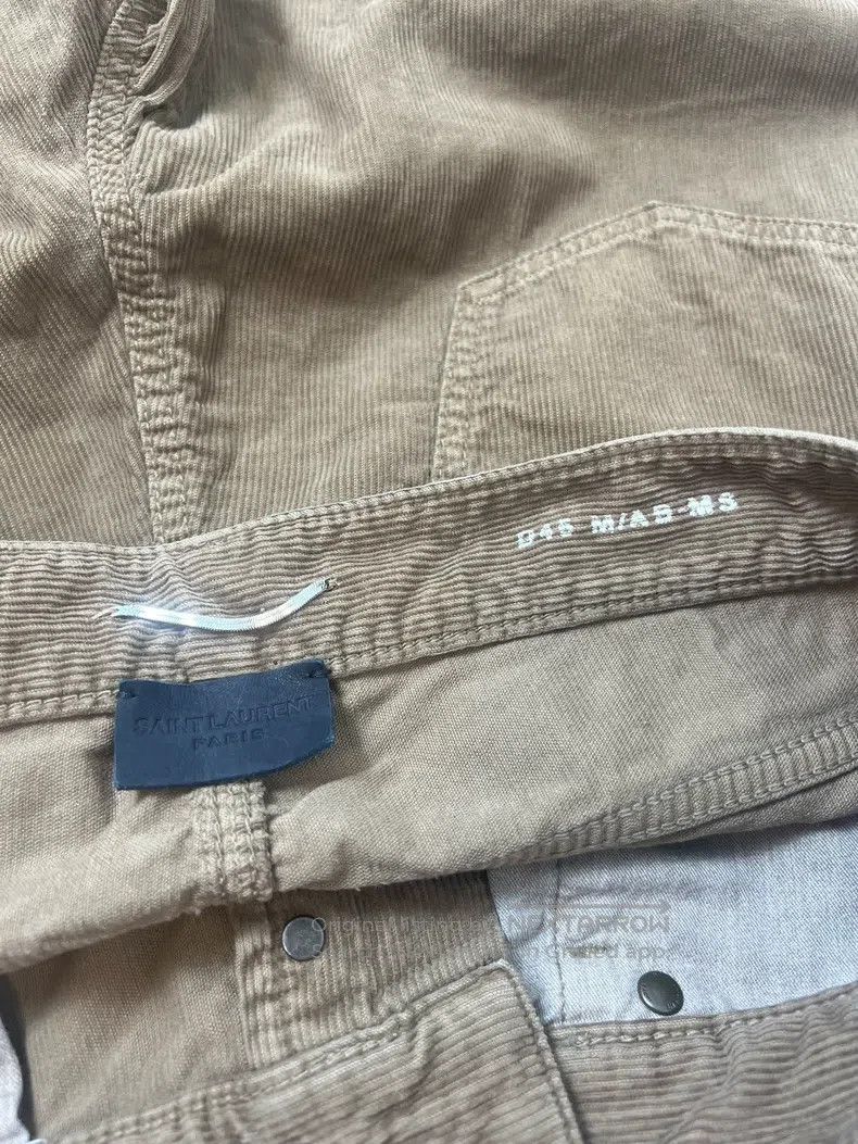 Saint Laurent Paris Saint Laurent Paris Khaki Corduroy Wide Leg Denim Pants Size US 28 / EU 44 - 5 Thumbnail