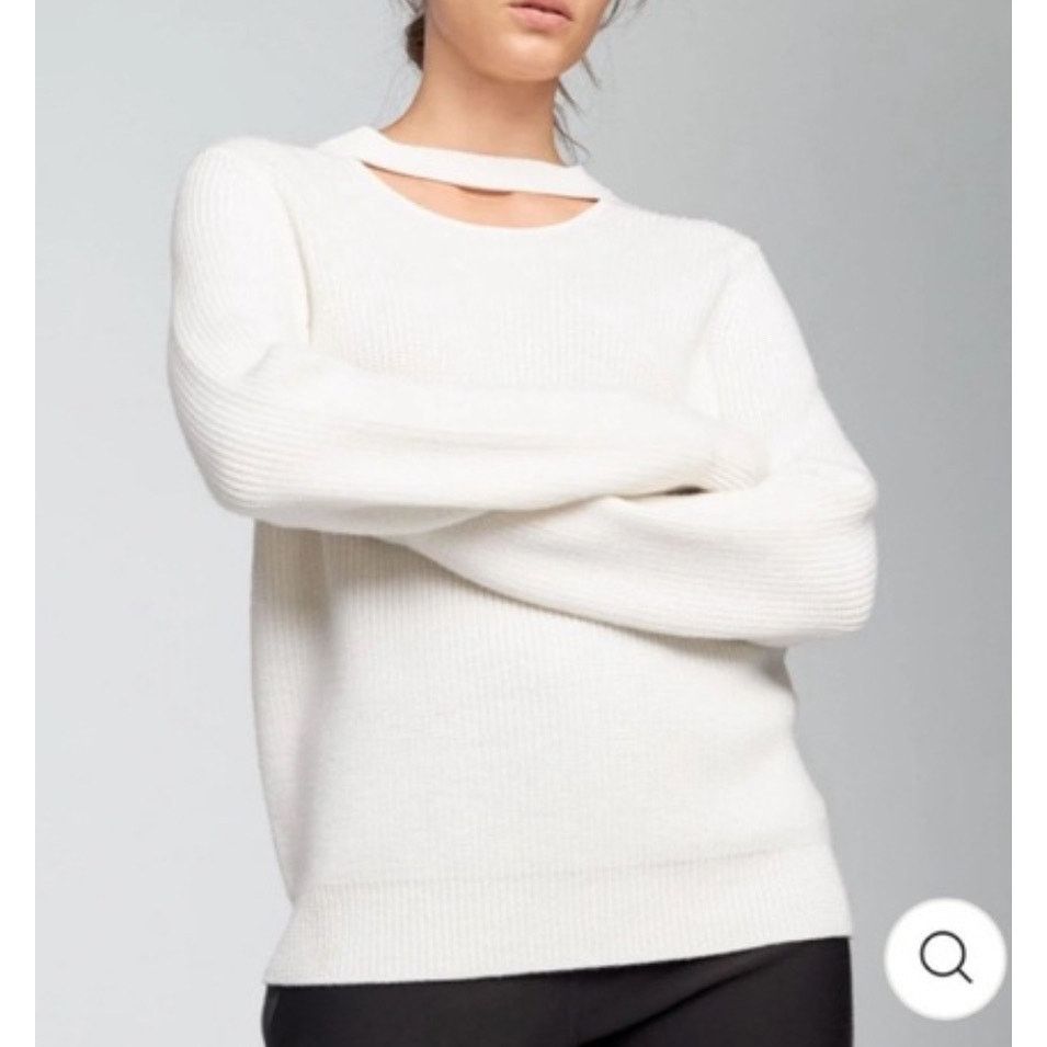 Rag & Bone Rag & Bone JEAN Tori Ivory Cutout Crewneck Sweater Pullover Size M / US 6-8 / IT 42-44 - 1 Thumbnail