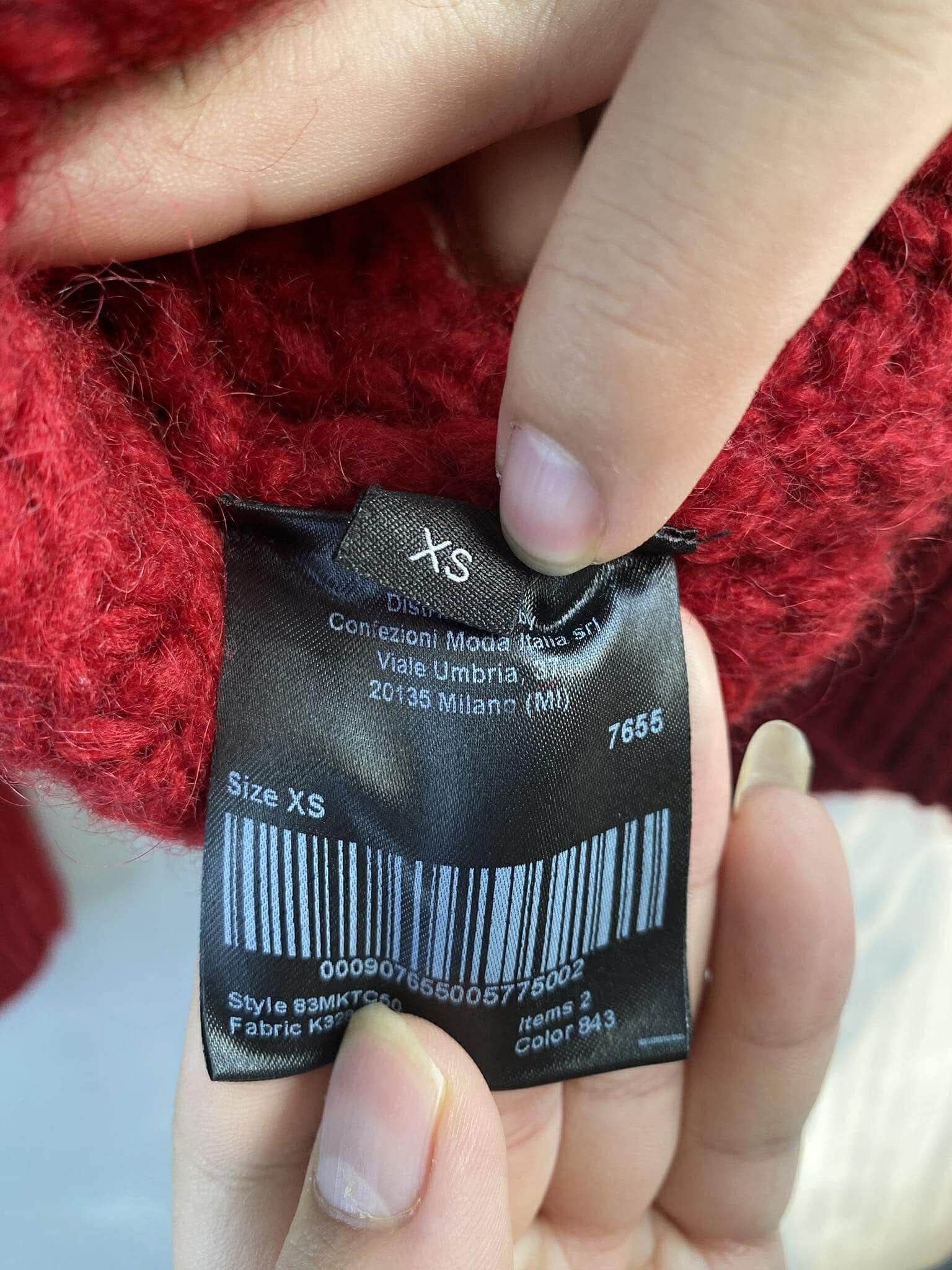 Calvin Klein 205W39NYC FW18 Oversized V-neck Knit Size US XS / EU 42 / 0 - 5 Thumbnail