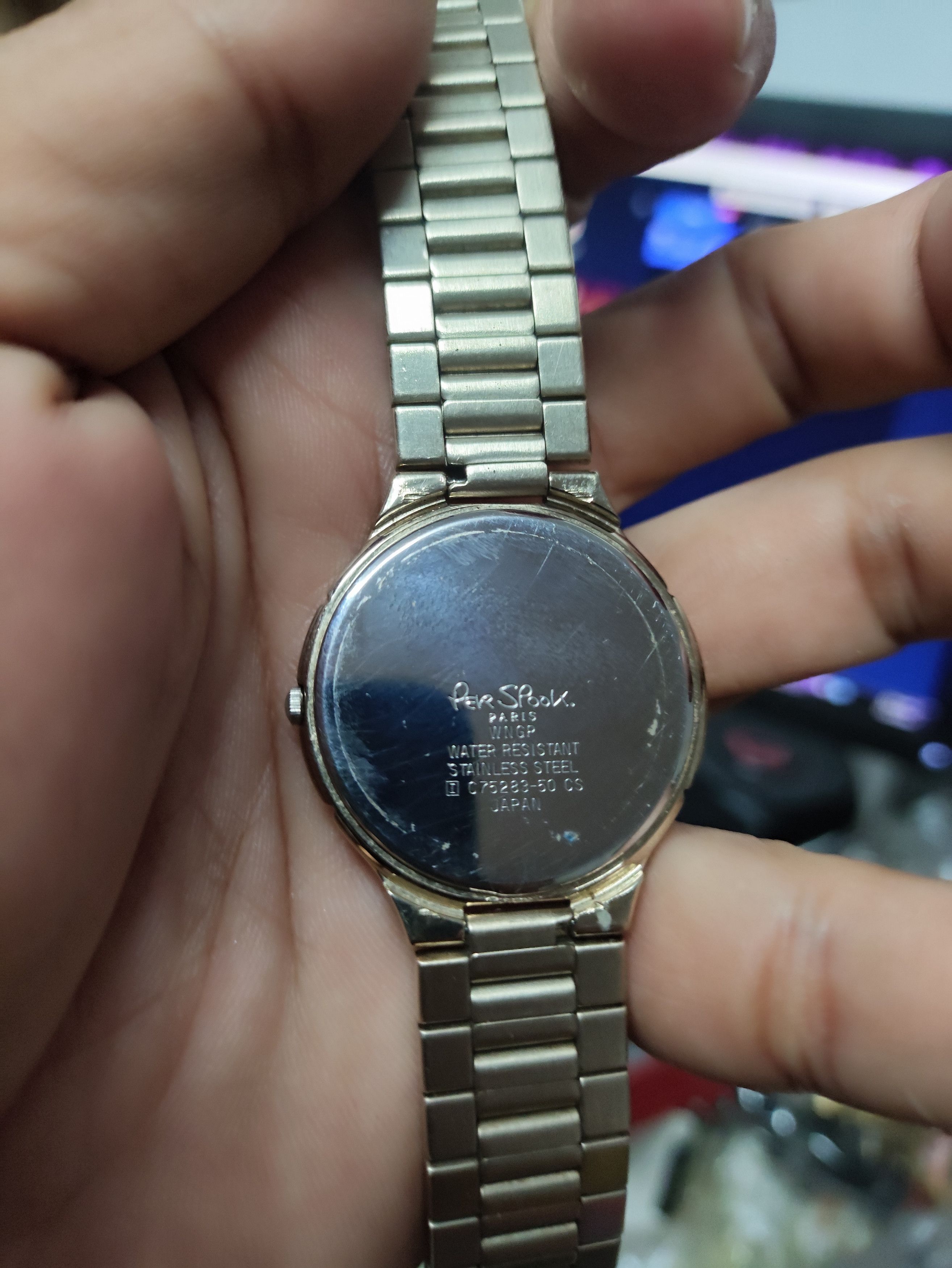 Designer × Vintage Designer Watch "PER SPOOK PARIS" Vintage Quartz Watch Stuff Size ONE SIZE - 6 Thumbnail