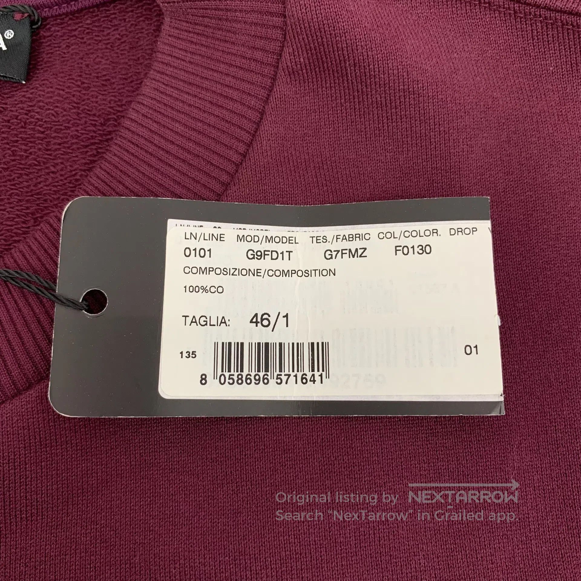 Dolce & Gabbana Dolce Gabbana Burgundy Crown Embroidered Cotton Round Neck Size US S / EU 44-46 / 1 - 7 Thumbnail