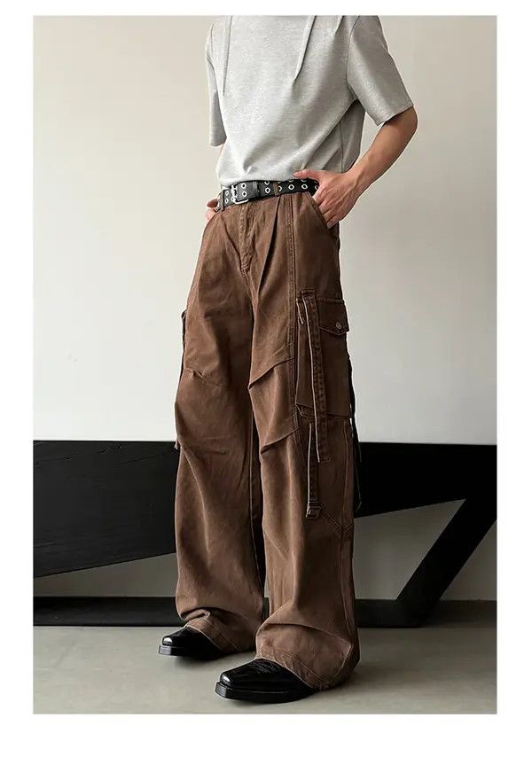 Jean Hoshikawa x Nami Multi Pocket Pleated Jeans Size US 32 / EU 48 - 2 Thumbnail