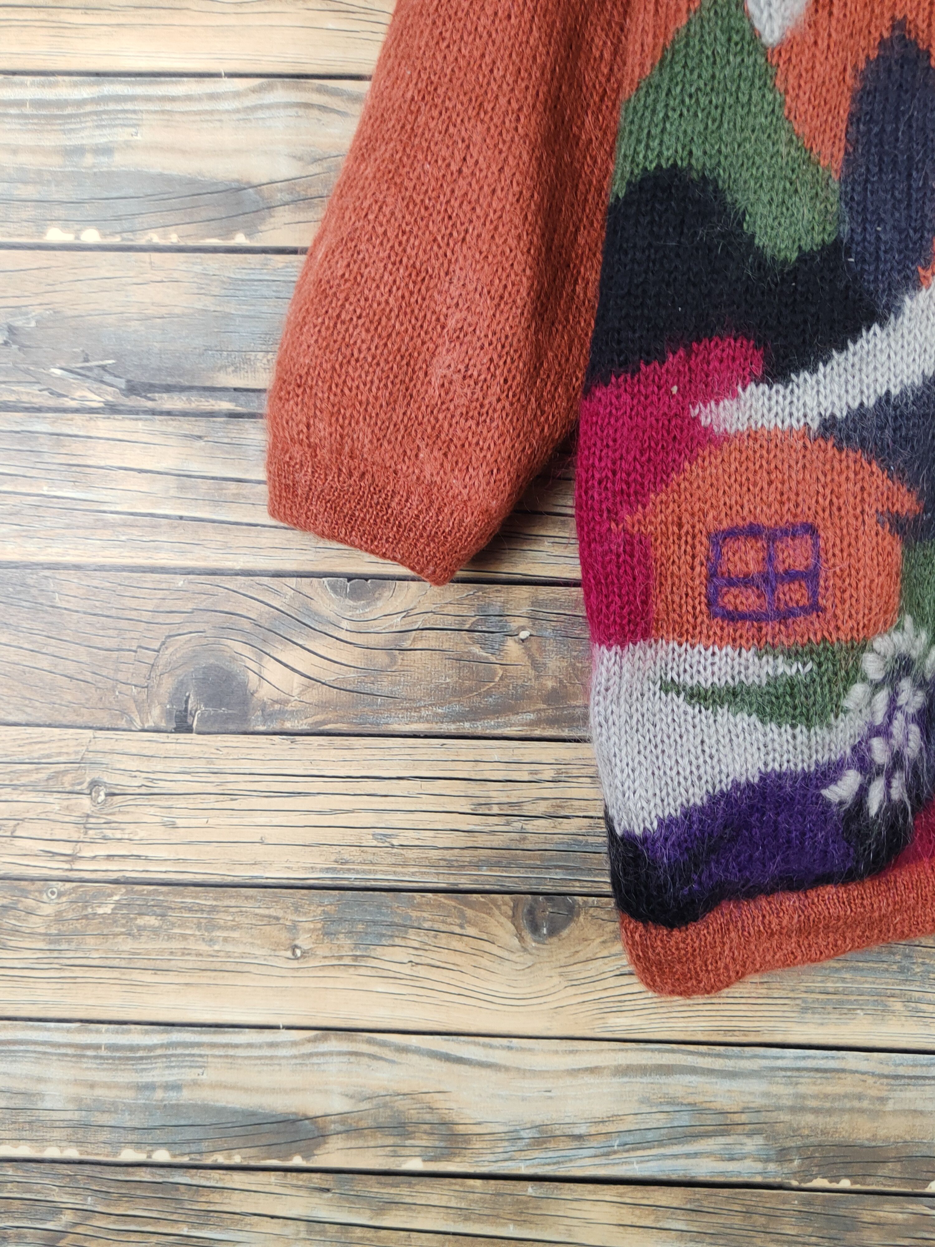 Japanese Brand Carion Dark Orange Knitwear Wool Sweaters #W2139 Size L / US 10 / IT 46 - 4 Thumbnail