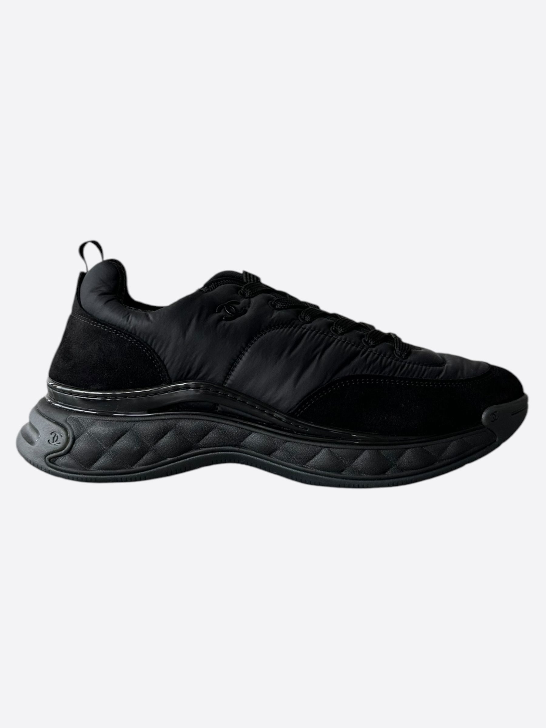 Chanel Chanel Black Logo Trainers Size US 12 / EU 45 - 1 Thumbnail