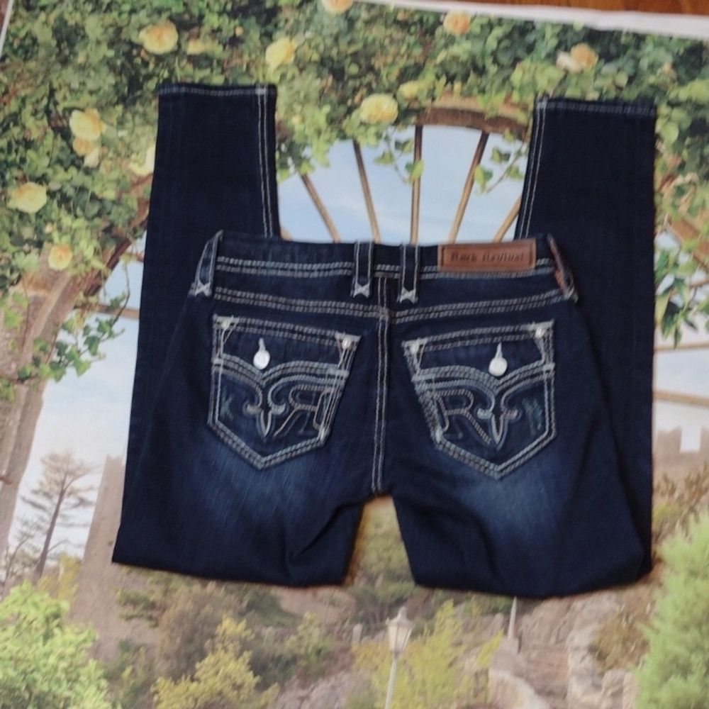 Rock Revival ROCK REVIVAL - martia ankle skinny jeans size 25 Size 25" / US 0 / IT 36 - 5 Thumbnail