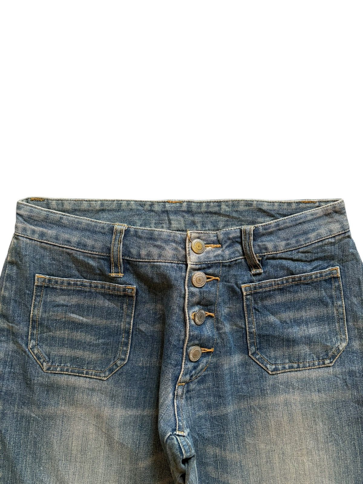 Japanese Brand Vintage Japanese Mud Wash Bush Pants Flare Jeans Size 28" / US 6 / IT 42 - 4 Thumbnail