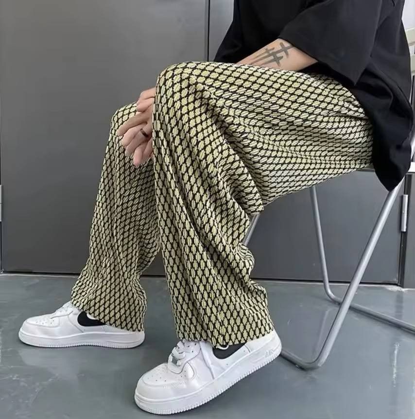 Japanese Brand × Vintage Loose plaid casual pants Size US 36 / EU 52 - 1 Thumbnail