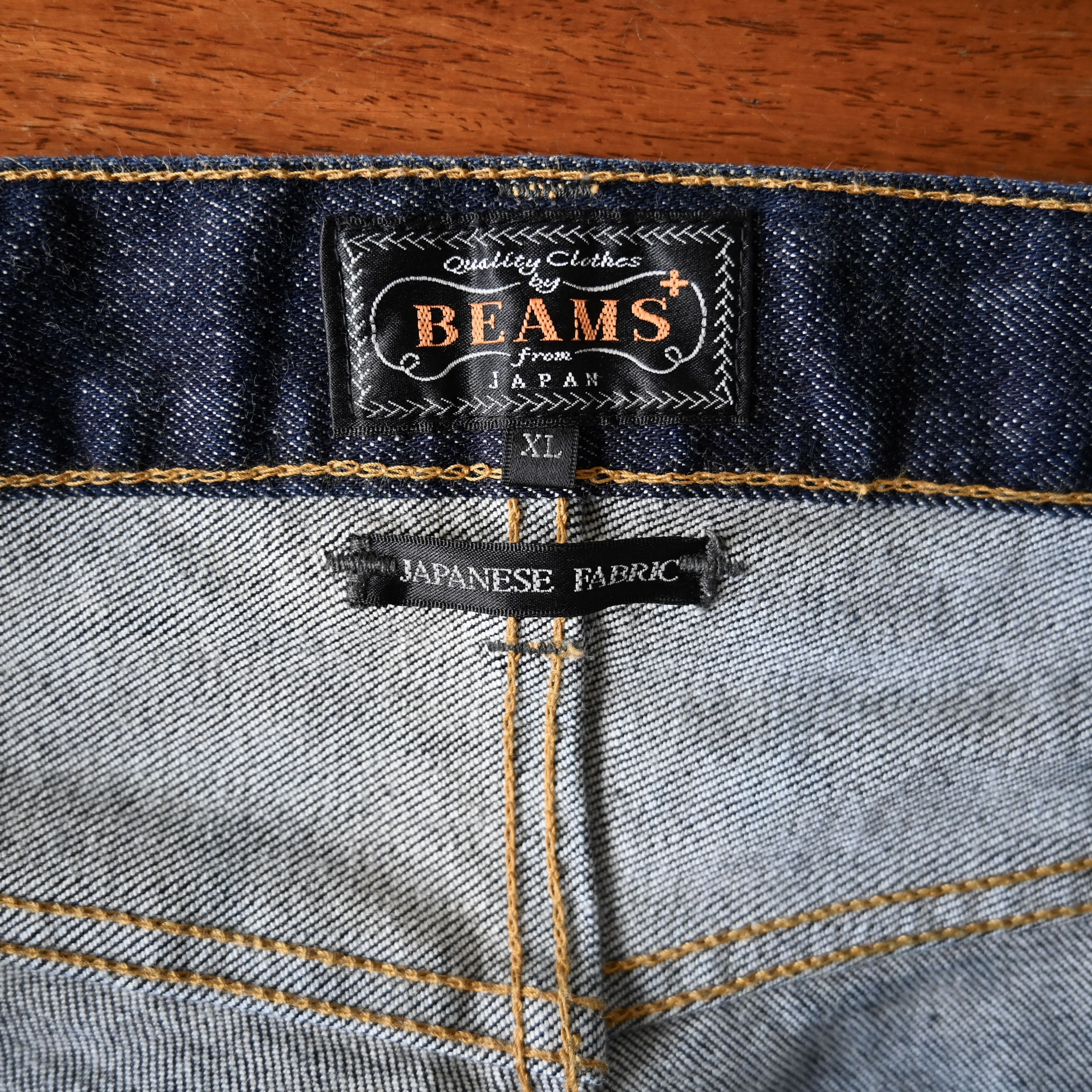 Beams Plus BEAMS Plus tapered straight leg stretch indigo denim jeans Size US 35 - 8 Thumbnail