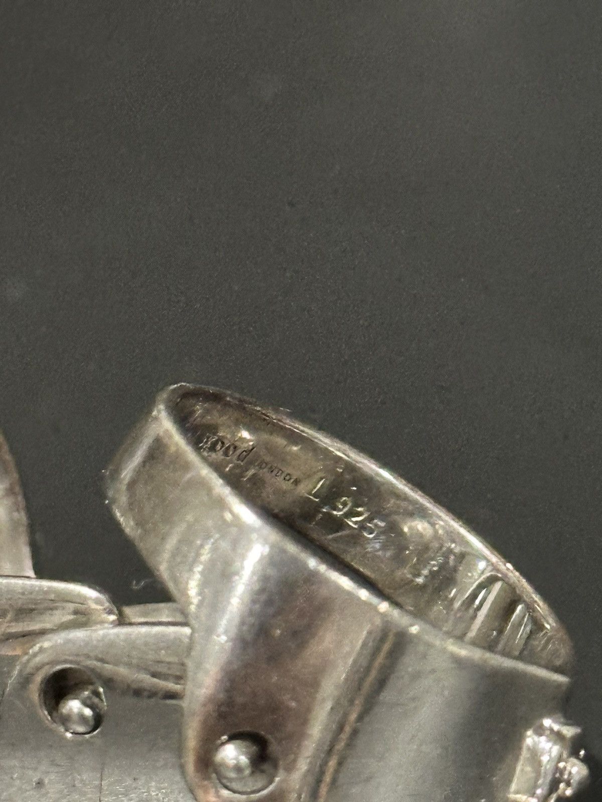 Vivienne Westwood OG 925 Sterling Silver Armor Ring L Size ONE SIZE - 10 Thumbnail