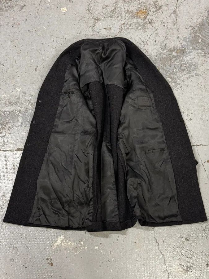 Prada FW2002 Prada Dark Obscure Grey Wool Trench Coat Size US M / EU 48-50 / 2 - 7 Thumbnail
