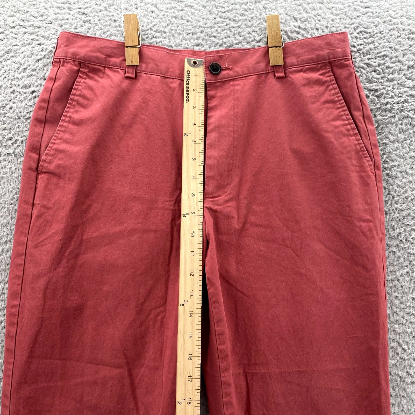 Brooks Brothers VINTAGE Brooks Brothers 346 Chino Pant Men 32x30 Red Flat Front Casual Preppy Yacht 90s Mens Size US 32 / EU 48 - 6 Thumbnail