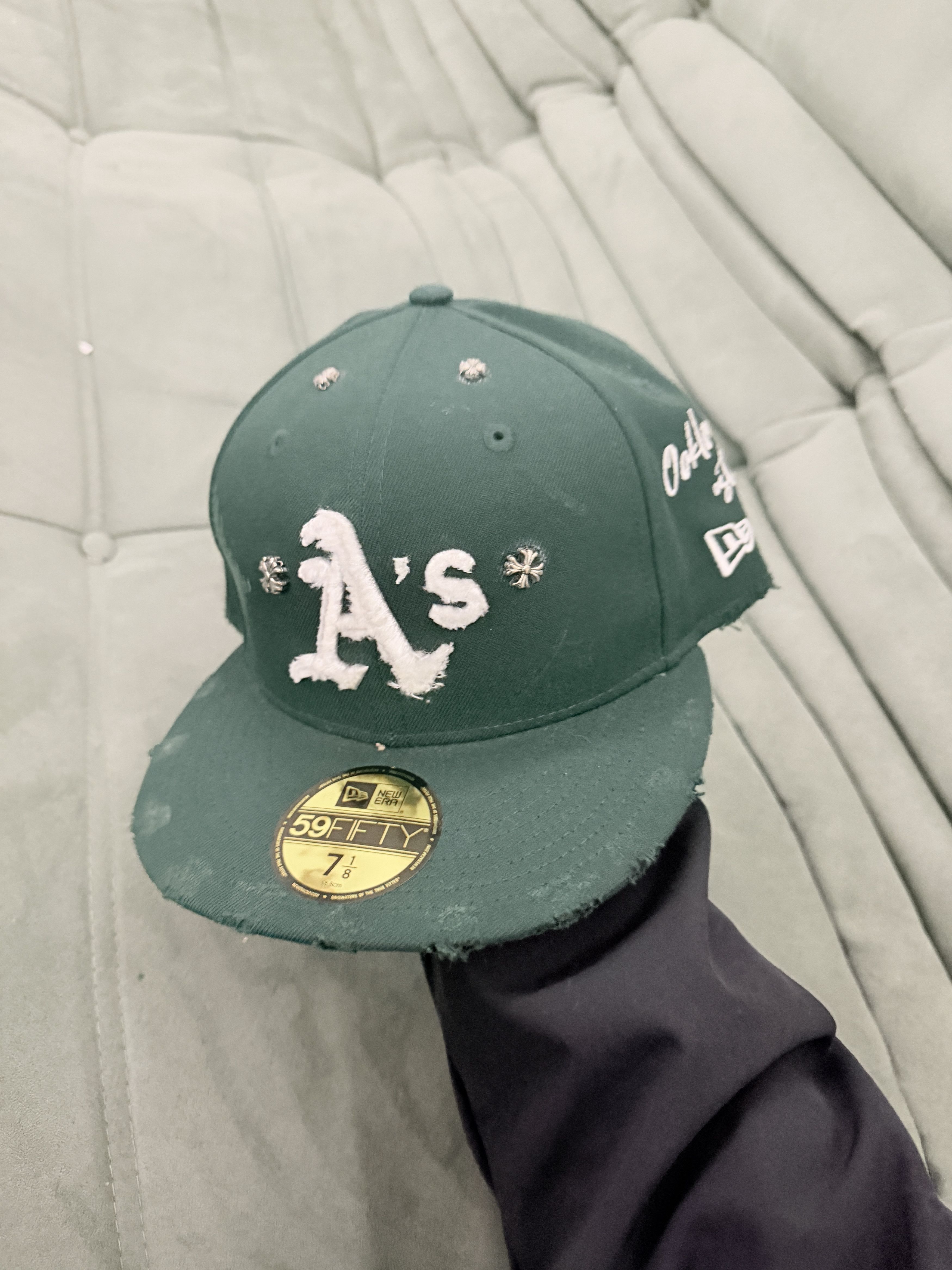 New Era New Era custom made A's fitted cap 7 1/8 Size ONE SIZE - 1 Thumbnail