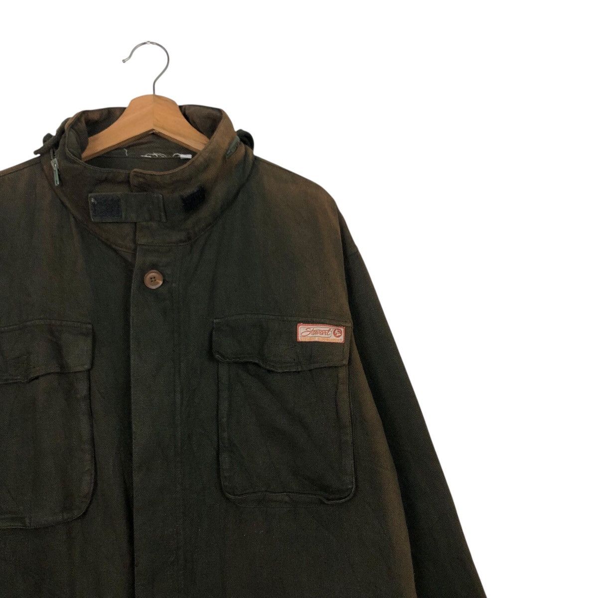 Japanese Brand × Vintage 📌Vintage Chore Duck Canvas Jacket Stewart Sunboards Sun Fade Size US L / EU 52-54 / 3 - 7 Thumbnail