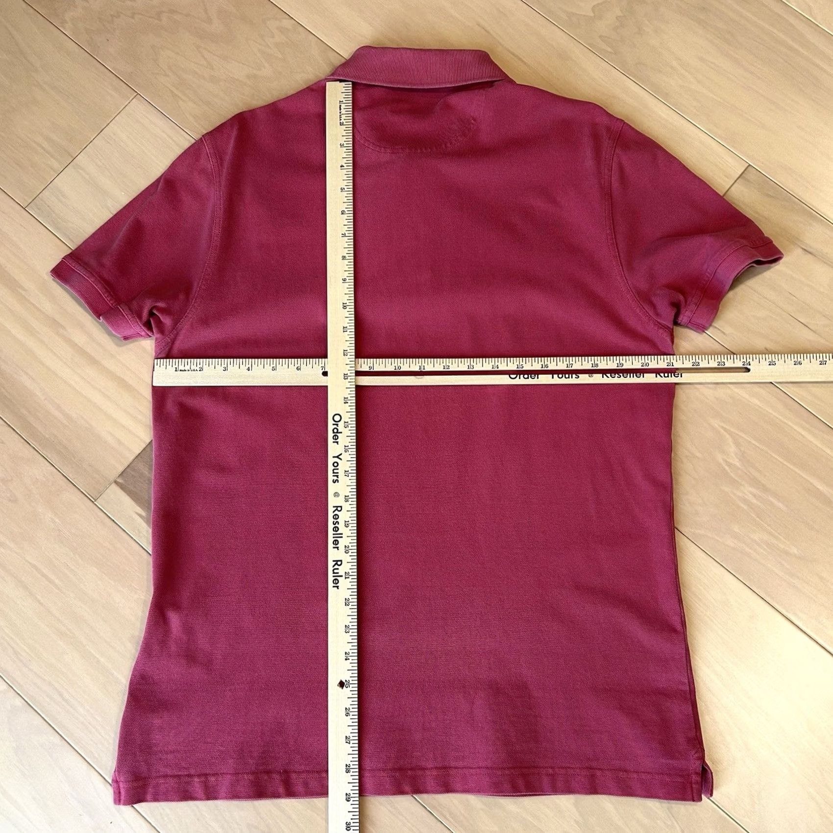 Barbour Barbour Polo Shirt Short Sleeve Men L Dark Pinkish Type Cotton Knit Solid Barbour Jersey Knit Polo Short Sleeve Men’s Large Size US L / EU 52-54 / 3 - 5 Thumbnail