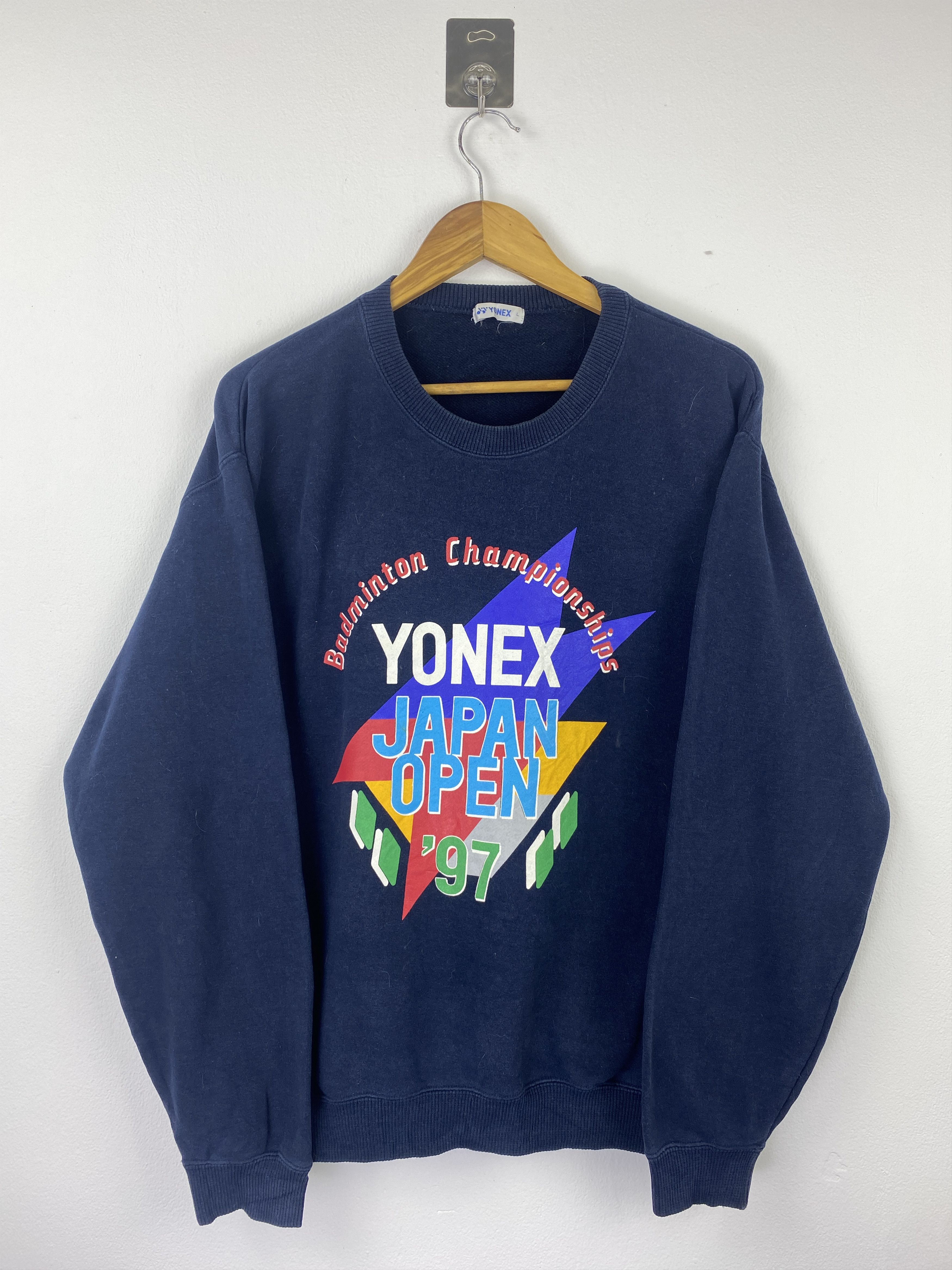 Vintage Yonex Japan Open '97 Badminton Championships Sweatshirt Size US L / EU 52-54 / 3 - 1 Thumbnail