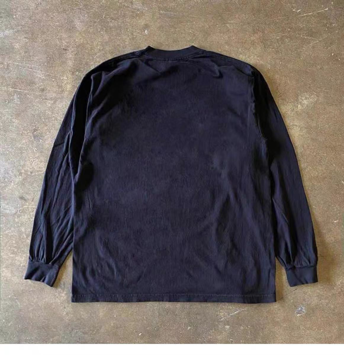 Japanese Brand × Vintage Black street fashion retro print long sleeve tee Size US L / EU 52-54 / 3 - 2 Thumbnail
