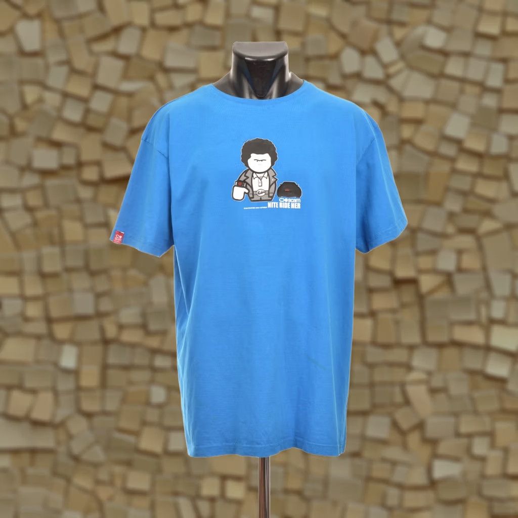 Vintage Scam Industries Nite Ride Her Vintage 2009 Skate SB T-Shirt Tee XXL Blue Mens Shirts 2009 Skateboard Gift Size US XXL / EU 58 / 5 - 1 Thumbnail