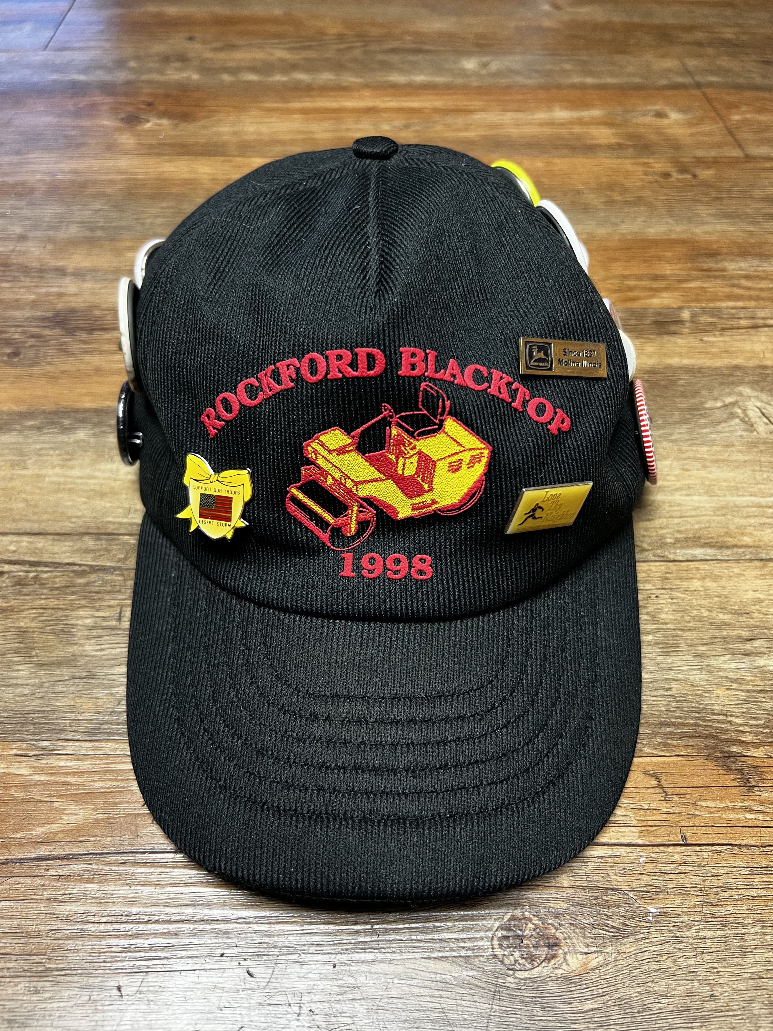 Vintage Vintage Rockford Blacktop 1998 - 5 Panel Snapback Hat w Pins Size ONE SIZE - 7 Thumbnail