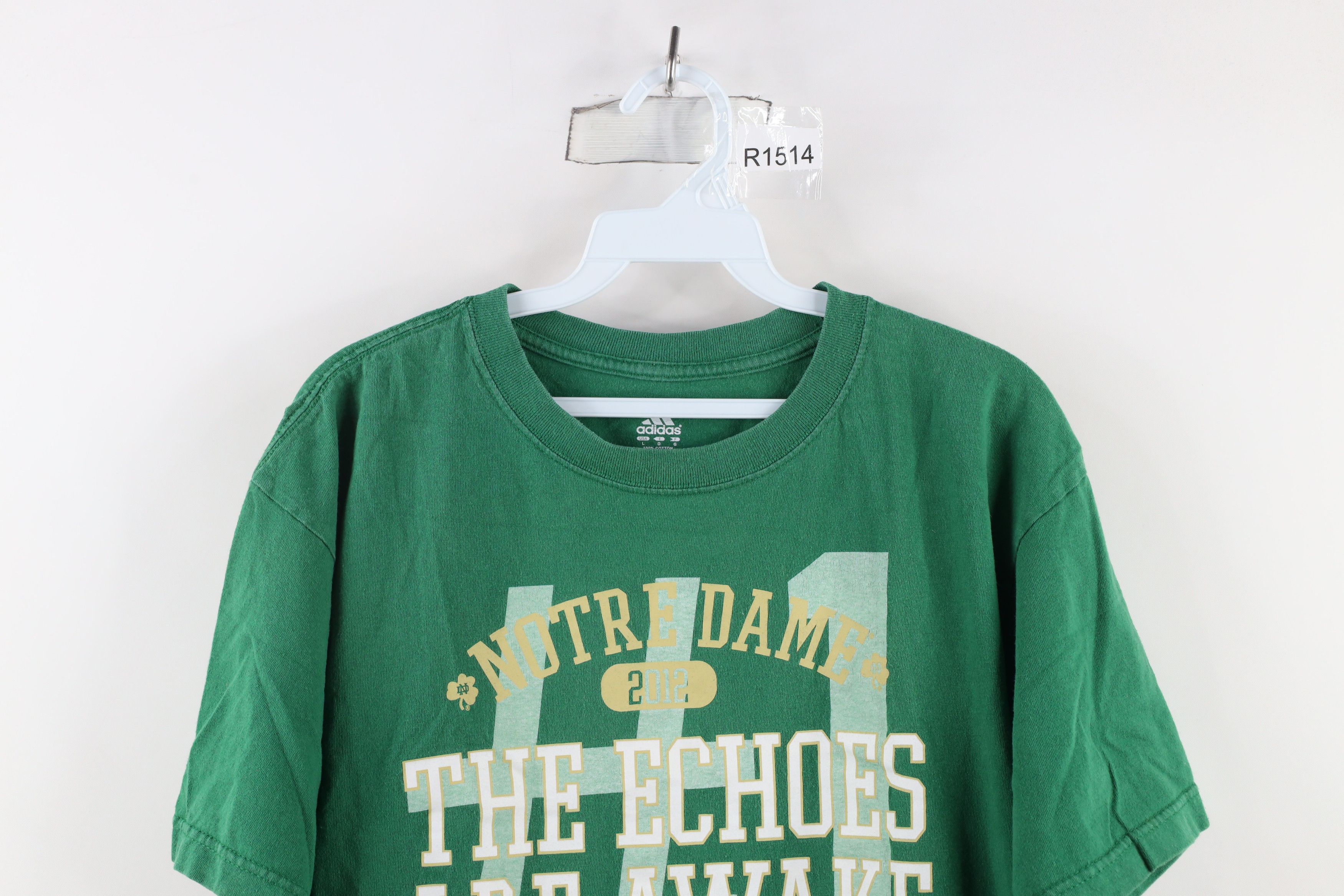 Adidas × Vintage Vintage Adidas Out Notre Dame University Football T-Shirt Size US L / EU 52-54 / 3 - 2 Thumbnail