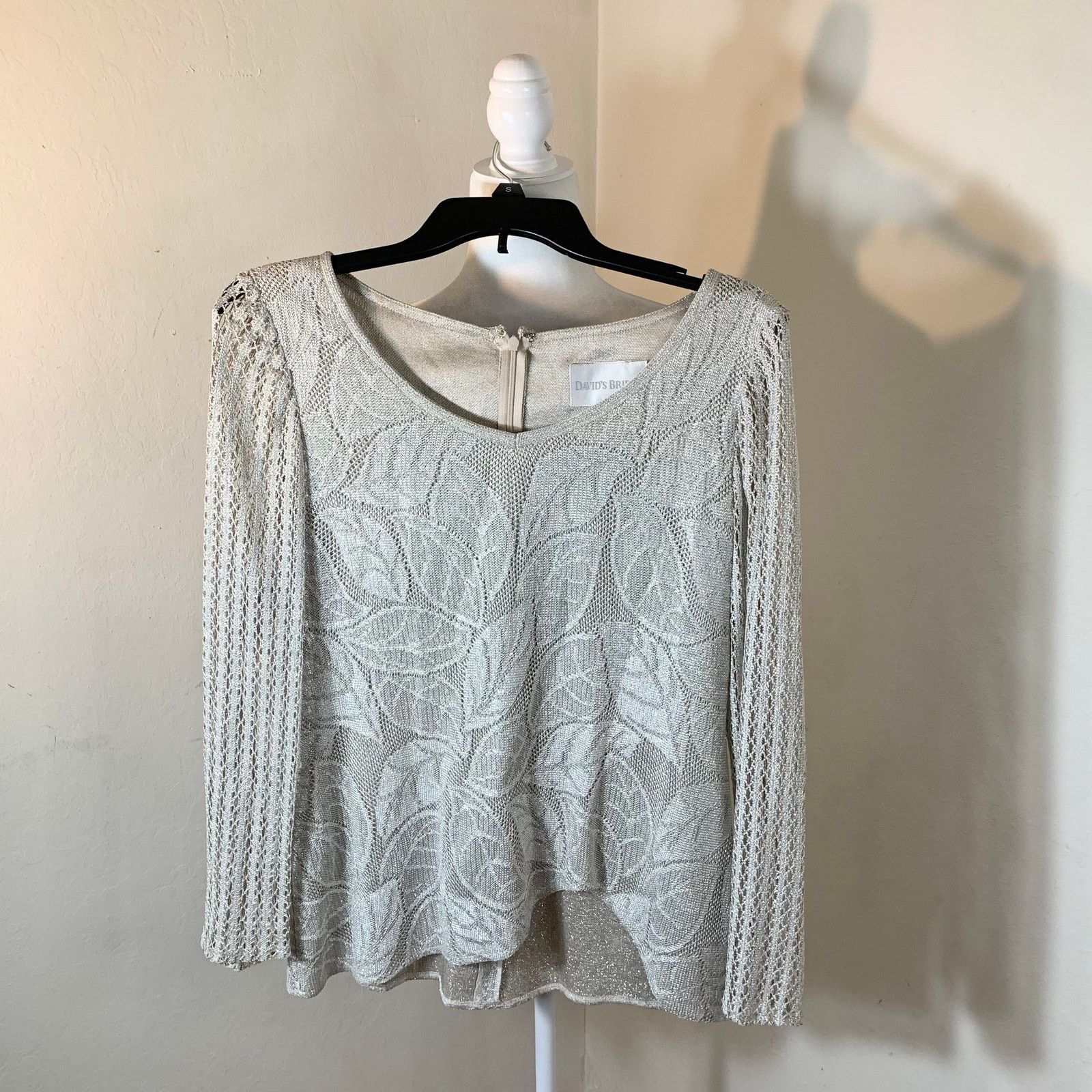 Other David’s Bridal silver top size 6 Size S / US 4 / IT 40 - 7 Thumbnail