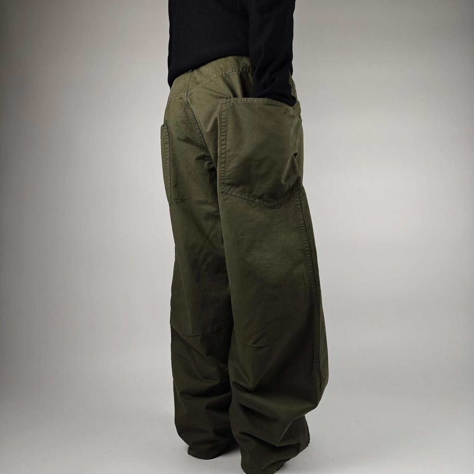 Other Japanese Green Curve Seam Fatigue Wide Leg Pants Size US 32 / EU 48 - 5 Thumbnail