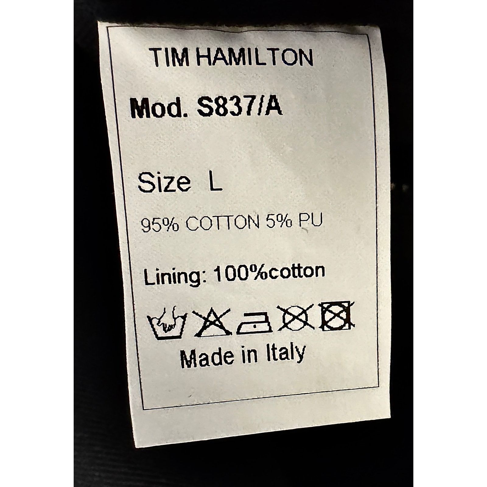 Tim Hamilton Tim Hamilton 2008 Polyurethane Coated Cotton Black Jacket Size US L / EU 52-54 / 3 - 4 Thumbnail