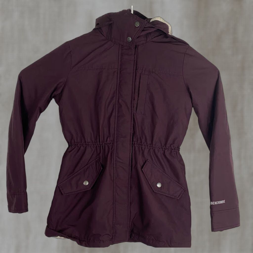 Abercrombie & Fitch Abercrombie & Fitch Weather Warrior Jacket Women's Hooded Maroon XS Size XS / US 0-2 / IT 36-38 - 1 Thumbnail
