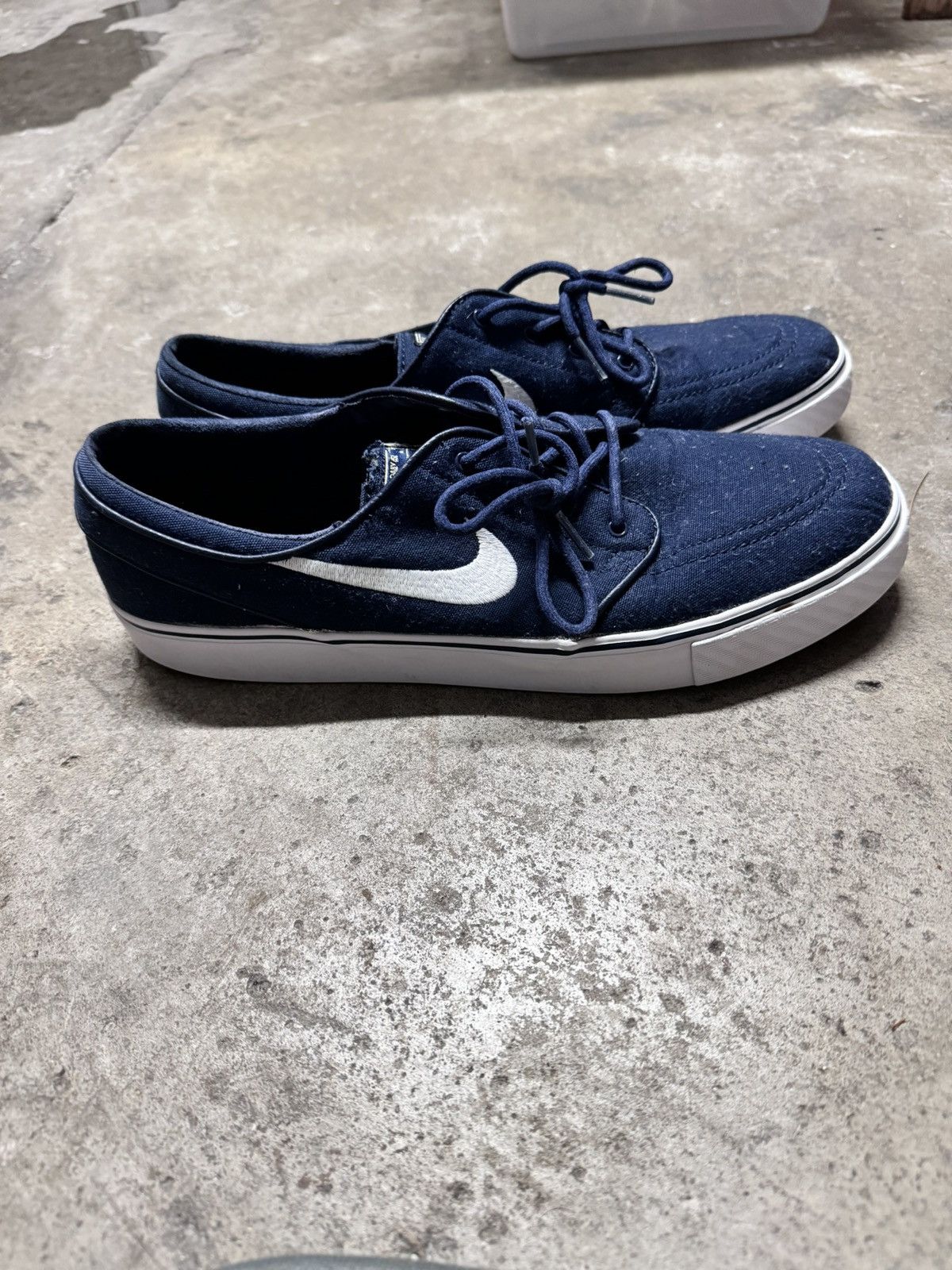 Nike × Nike SB Nike Zoom SB Stefan Janoski Canvas Navy Blue 2013 Size US 11 / EU 44 - 5 Thumbnail