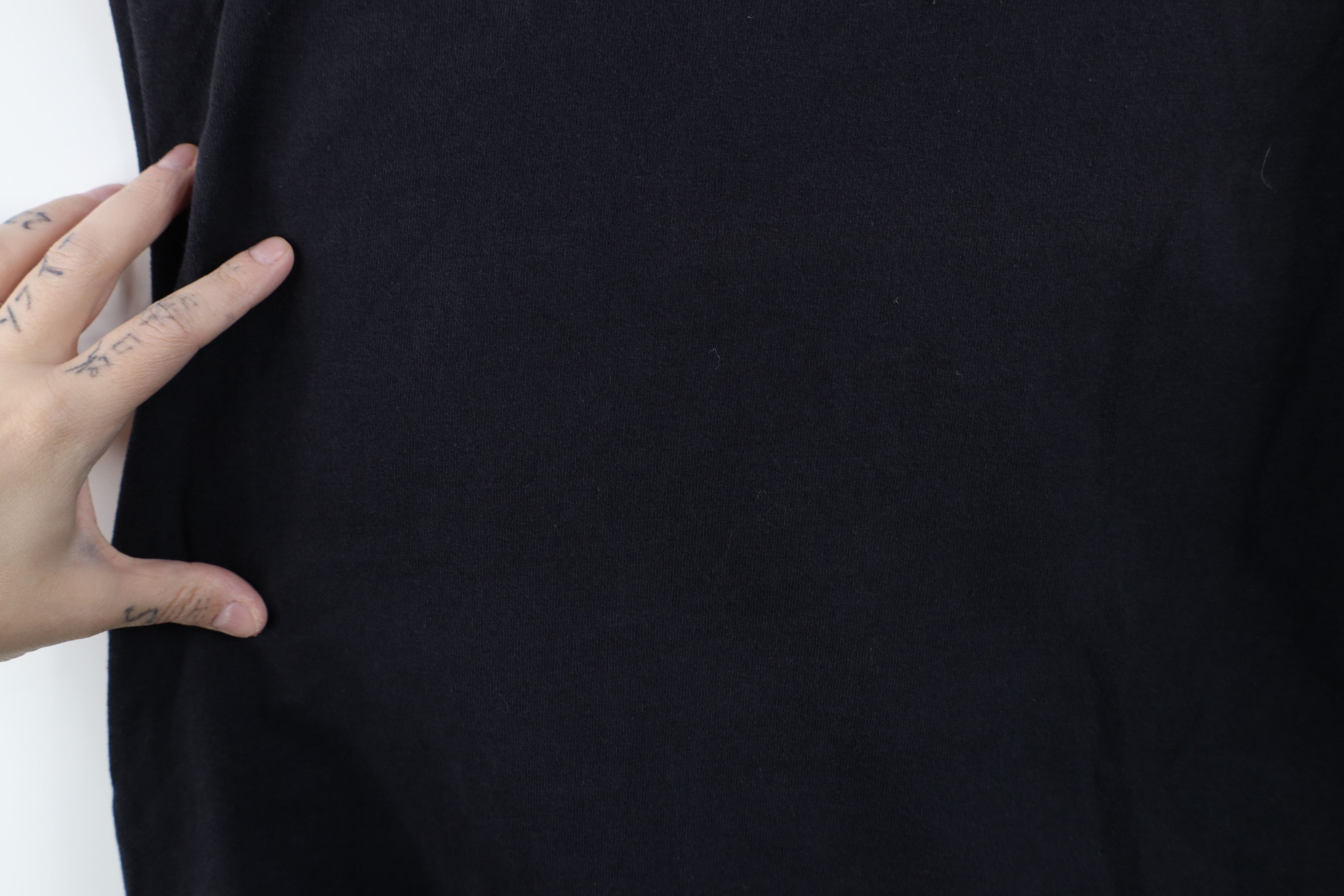 Vintage Vintage 90s Streetwear Blank Cotton Pocket T-Shirt Black Size L / US 10 / IT 46 - 11 Thumbnail