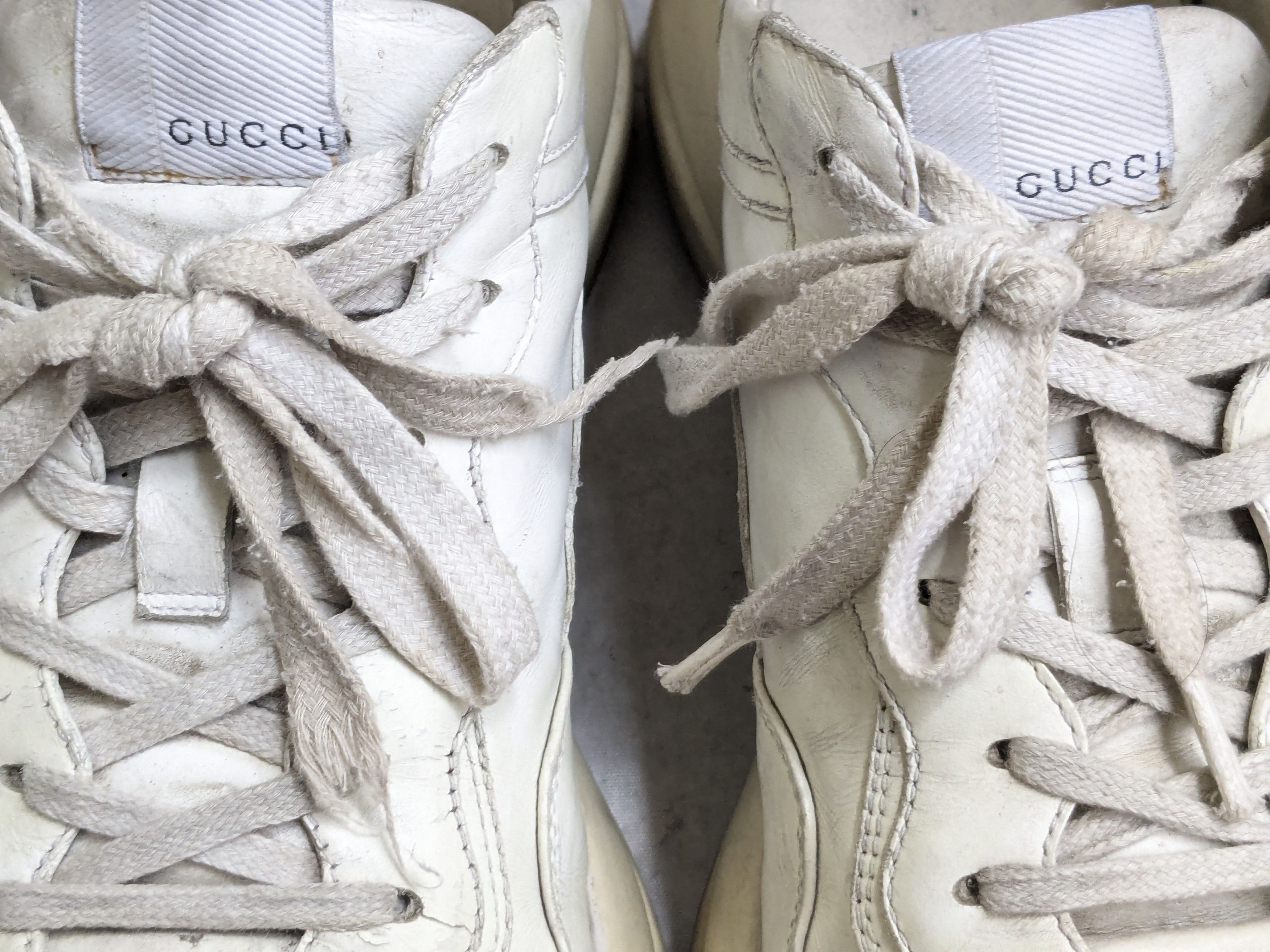 Gucci Gucci Rython Sneakers 11.5 Ivory Cat Kitty Leather Size US 11.5 / EU 44-45 - 7 Thumbnail