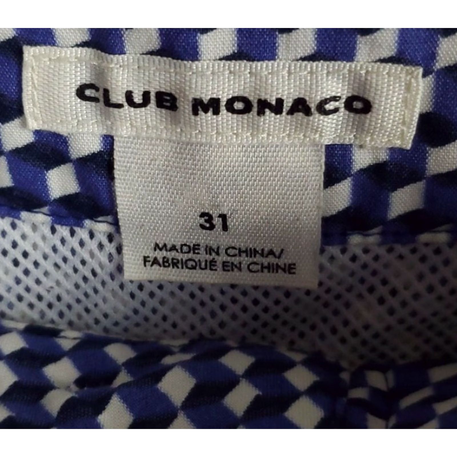 Club Monaco VINTAGE Women's Club Monaco Swimming Beach Shorts Blue Side Pocket Sz 31 Size 24" / US 00 / IT 34 - 6 Thumbnail