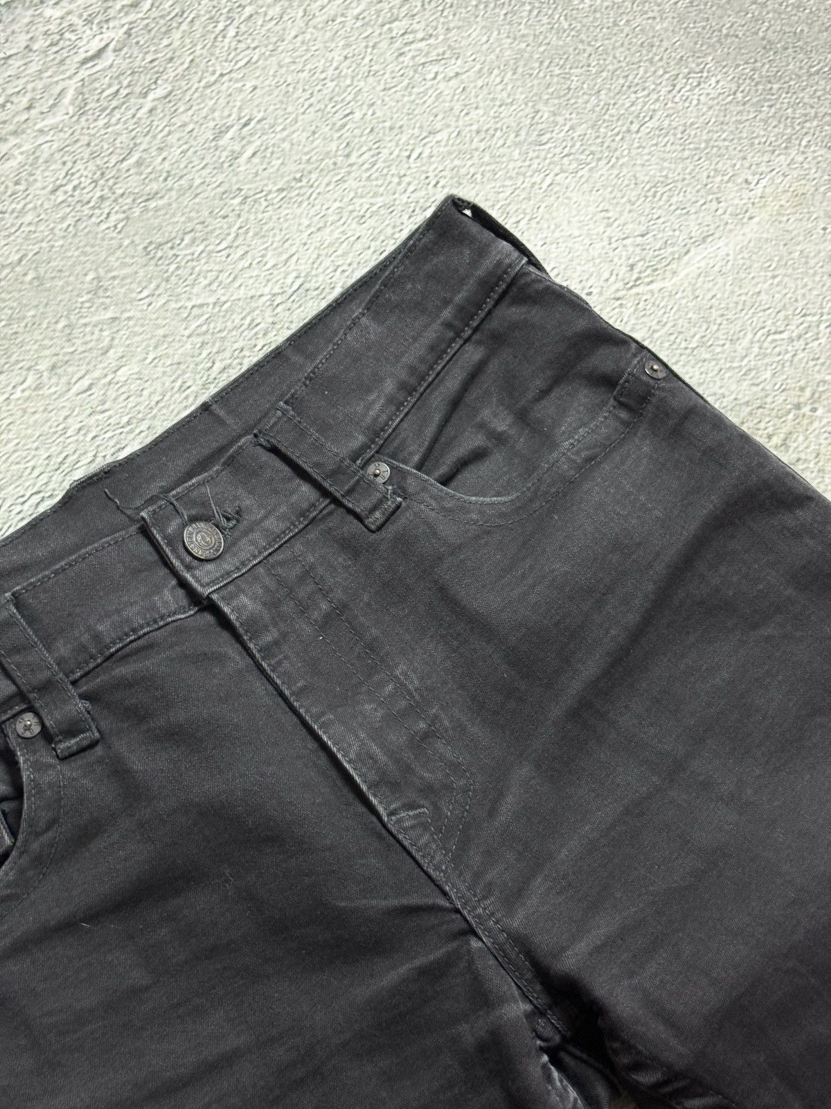 True Religion True Religion black jeans white thick stitching Y2K Rocco Size US 34 / EU 50 - 7 Thumbnail