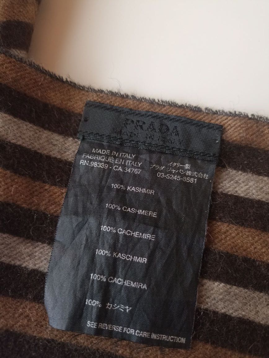 Prada Prada Vintage Cashmere Scarf Size ONE SIZE - 4 Thumbnail