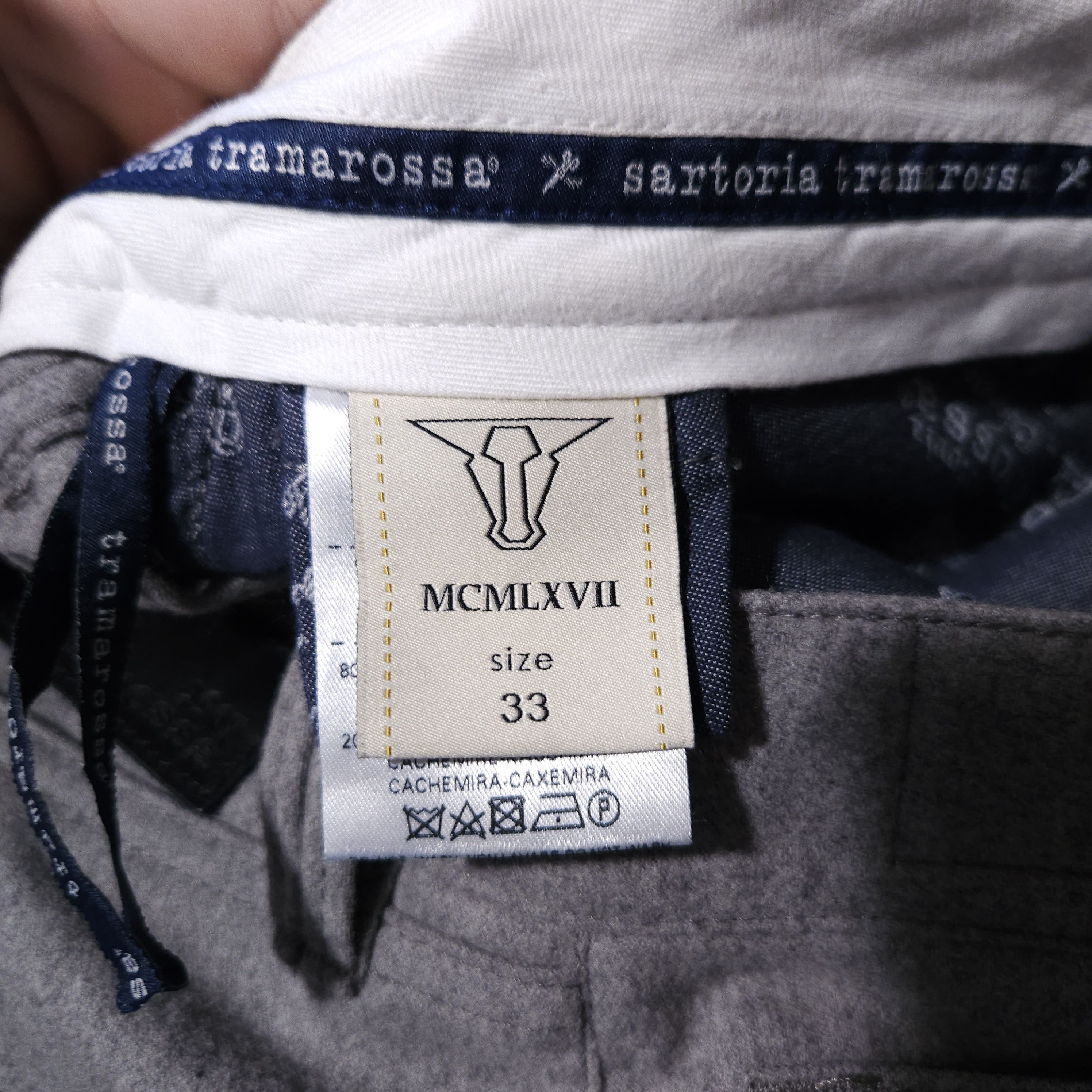Other Sartoria Tramarossa Leonardo Wool Cashmere Pants Slim 32x34 Size US 32 / EU 48 - 6 Thumbnail