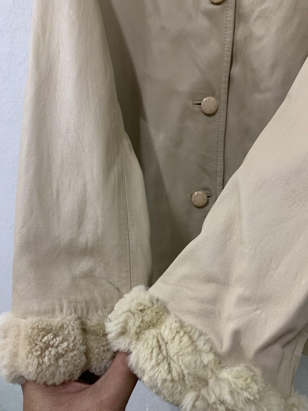 Balmain Balmain Lamb Skin Leather Coat Size S / US 4 / IT 40 - 6 Thumbnail