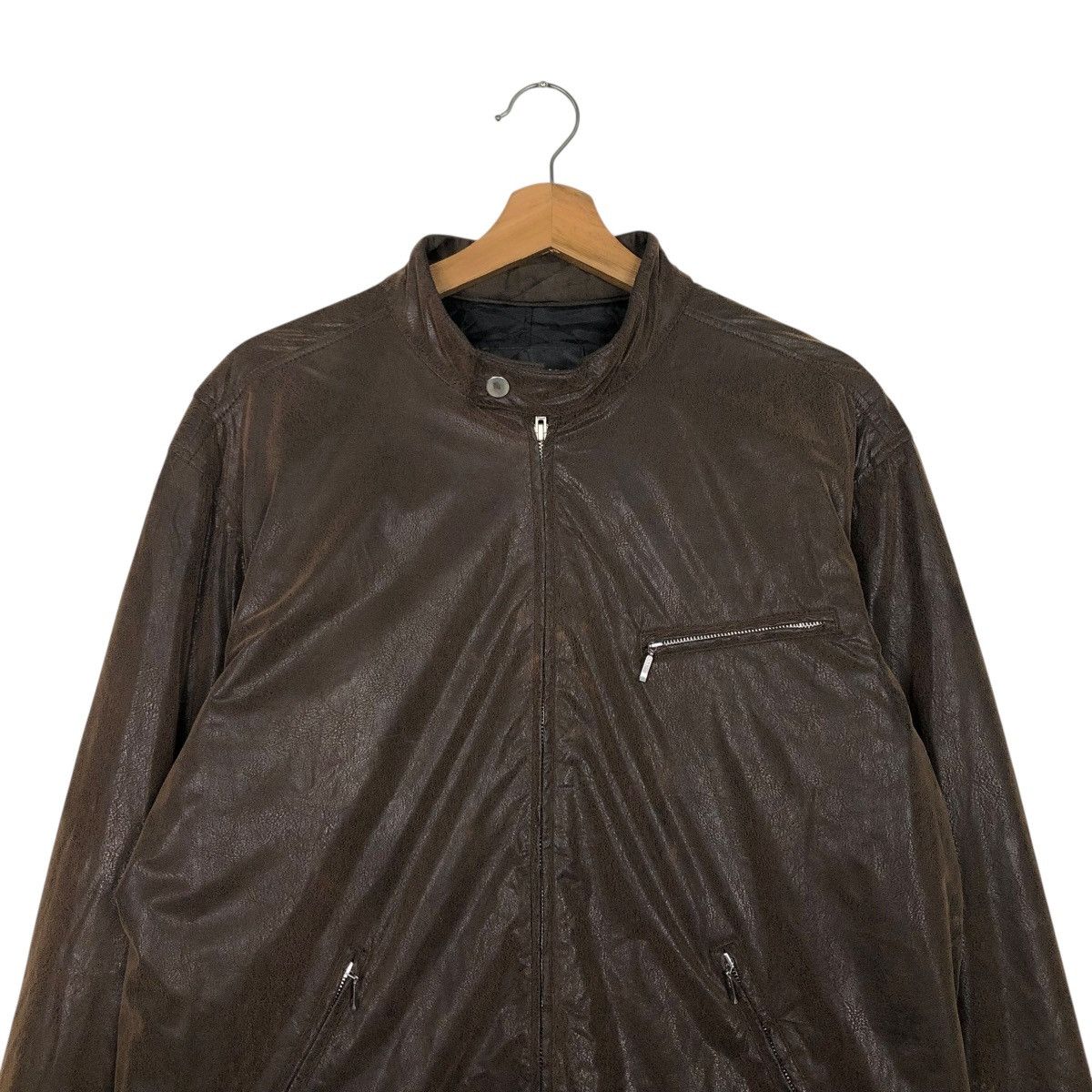 Japanese Brand 🔥VINTAGE LEATHER JACKET MONTEVISO ITALY ISSEY MIYAKE Size US M / EU 48-50 / 2 - 5 Thumbnail