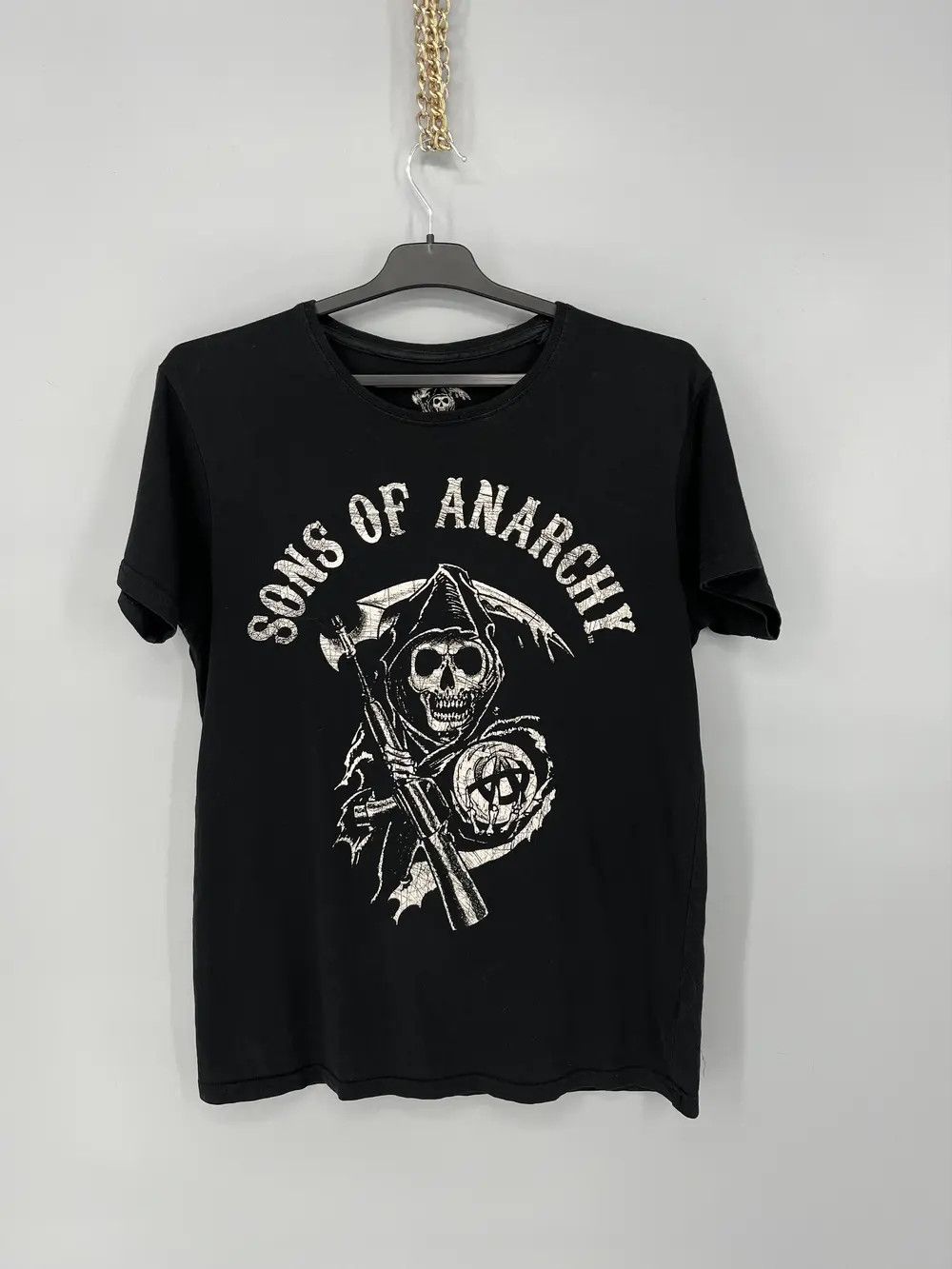 Band Tees × Vintage Vintage SOA Sons Of Anarchy Vintage Band Graphic Tee Faded Size US M / EU 48-50 / 2 - 1 Thumbnail