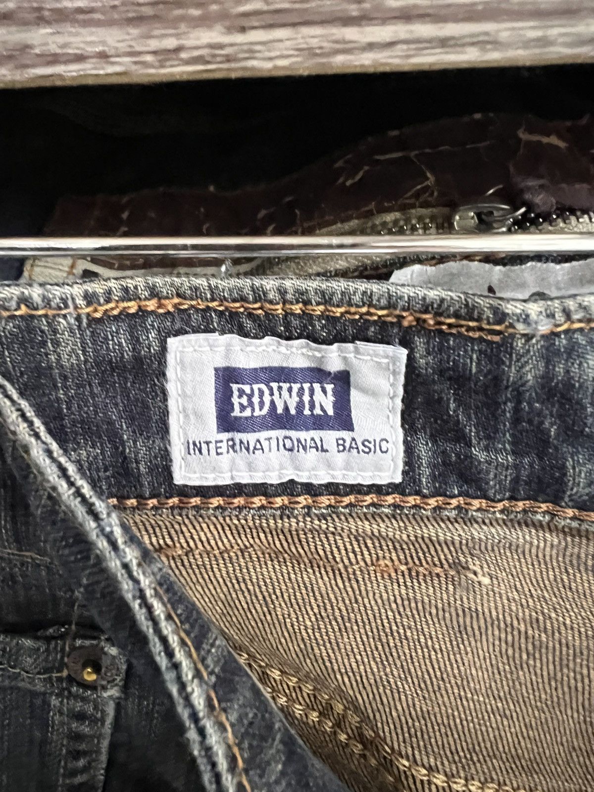 Edwin 🔥Vintage Edwin S403 Distressed Denim Size US 35 - 12 Thumbnail