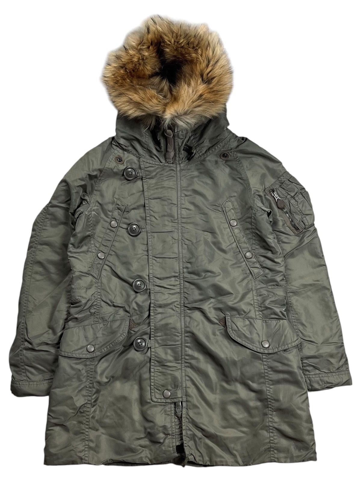 If Six Was Nine 2000s GOA - Fur Hoodie Apocalypse Style Parka Jacket Size US M / EU 48-50 / 2 - 3 Thumbnail
