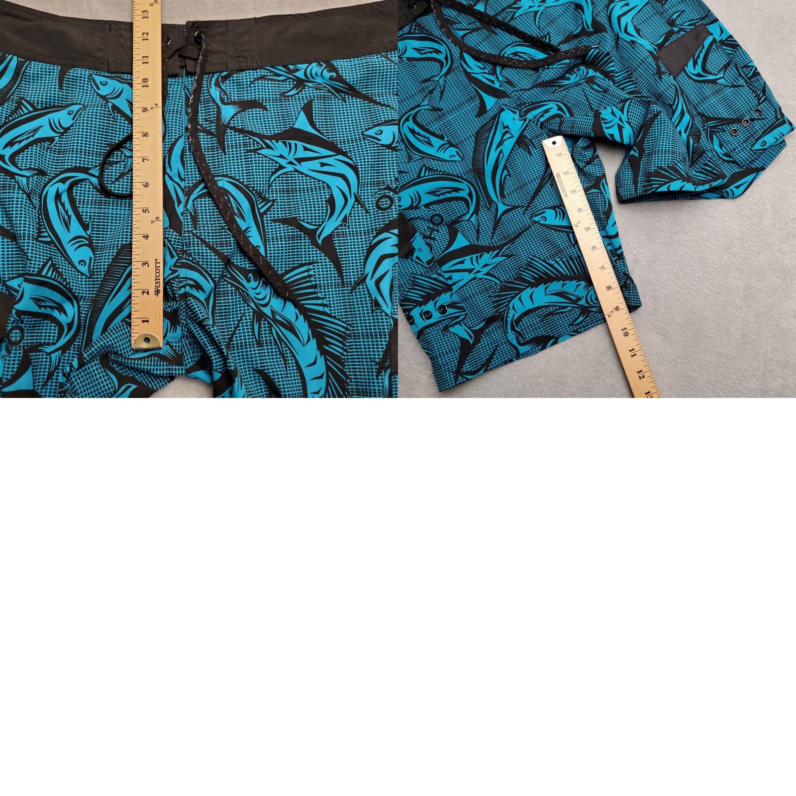 Vintage VINTAGE Old Harbor Board Shorts Mens 30 Blue Hybrid Fishing Fisherman Unlined Swim Size US 30 / EU 46 - 8 Thumbnail