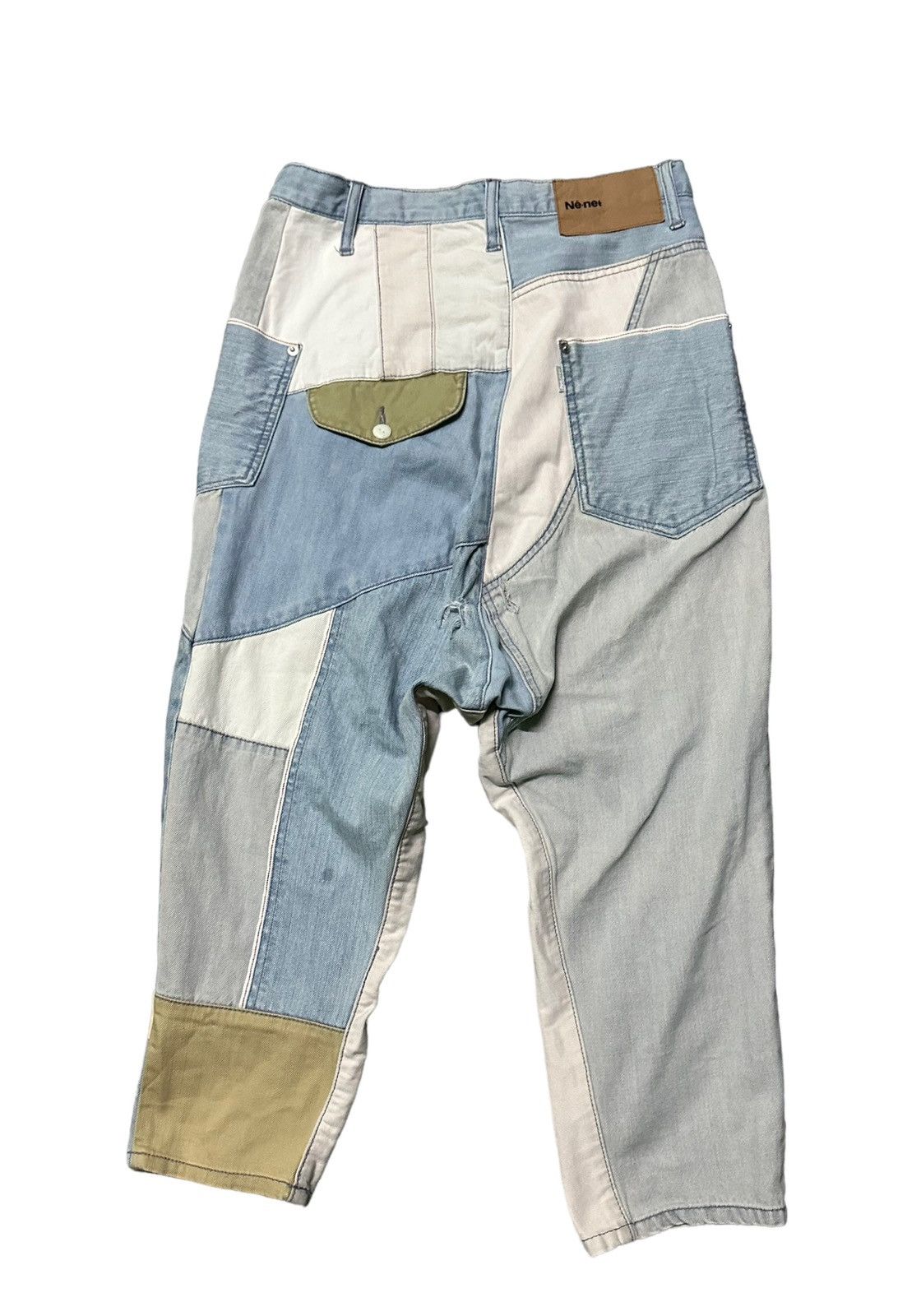 Ne-Net Ne-net Issey Miyake patchwork denim harem pants Size US 28 / EU 44 - 10 Thumbnail