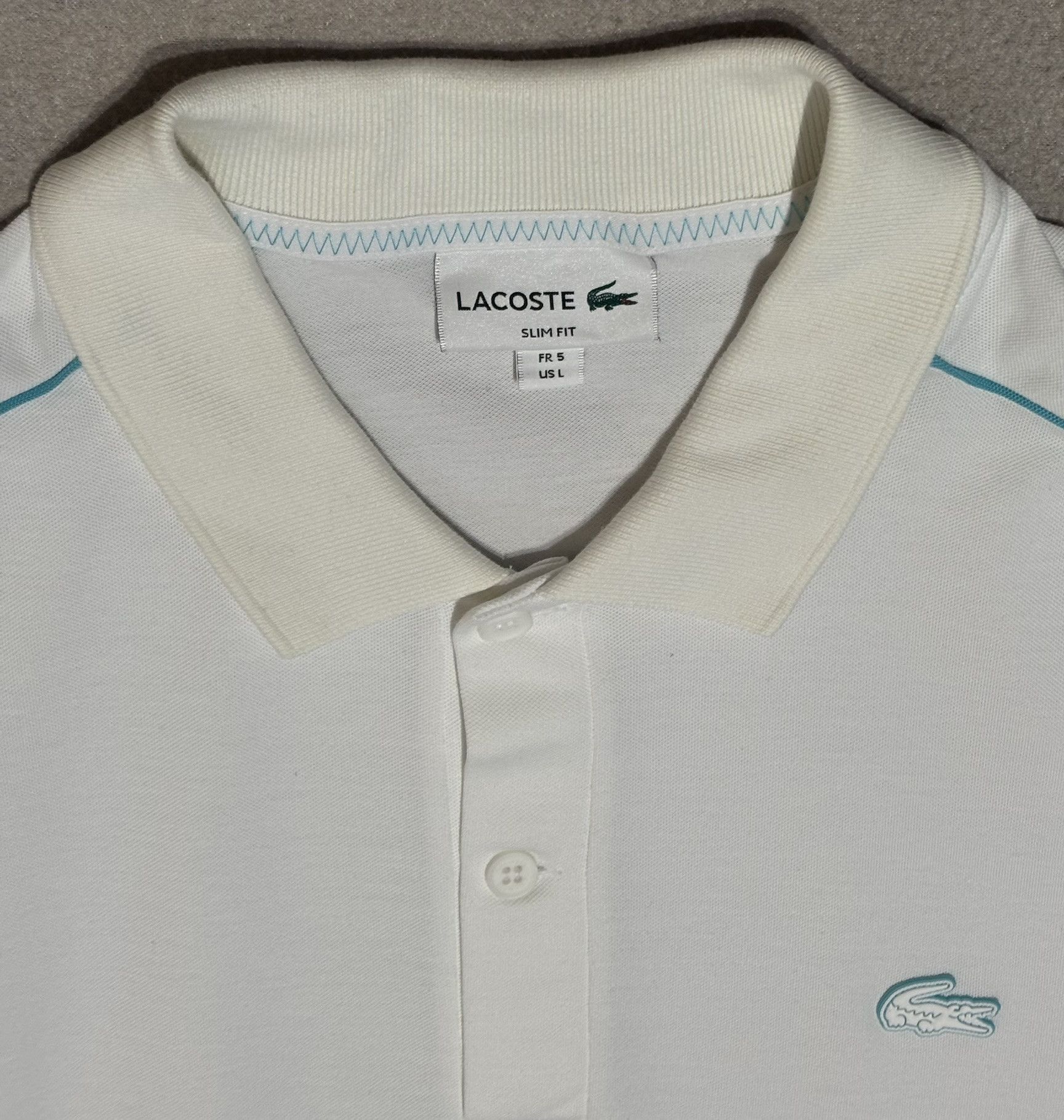 Lacoste Lacoste Polo White Large Size US L / EU 52-54 / 3 - 9 Thumbnail