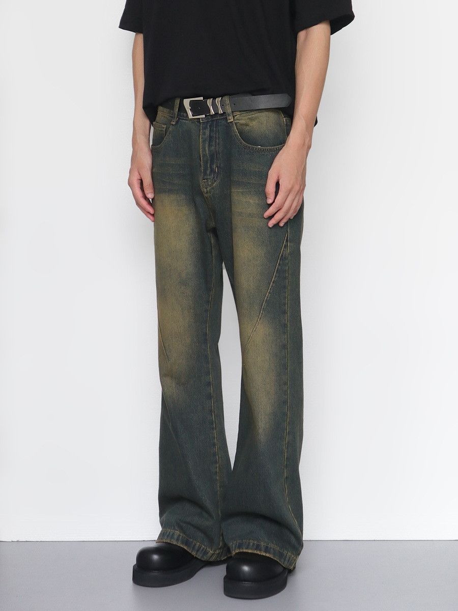 Japanese Brand × Jean American retro distressed loose all-match flared jeans Size US 32 / EU 48 - 4 Thumbnail