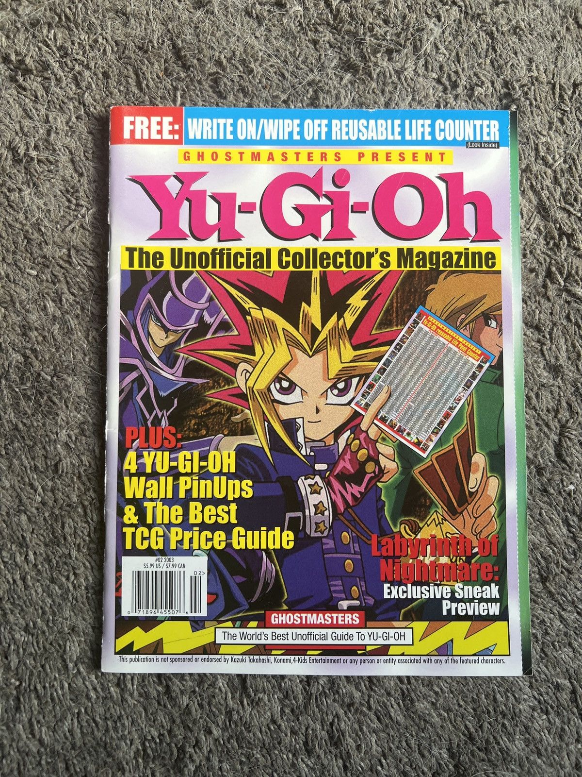 Vintage Ghostmasters Present Yu-Gi-Oh The Unofficial Collector’s Mag Size ONE SIZE - 1 Thumbnail